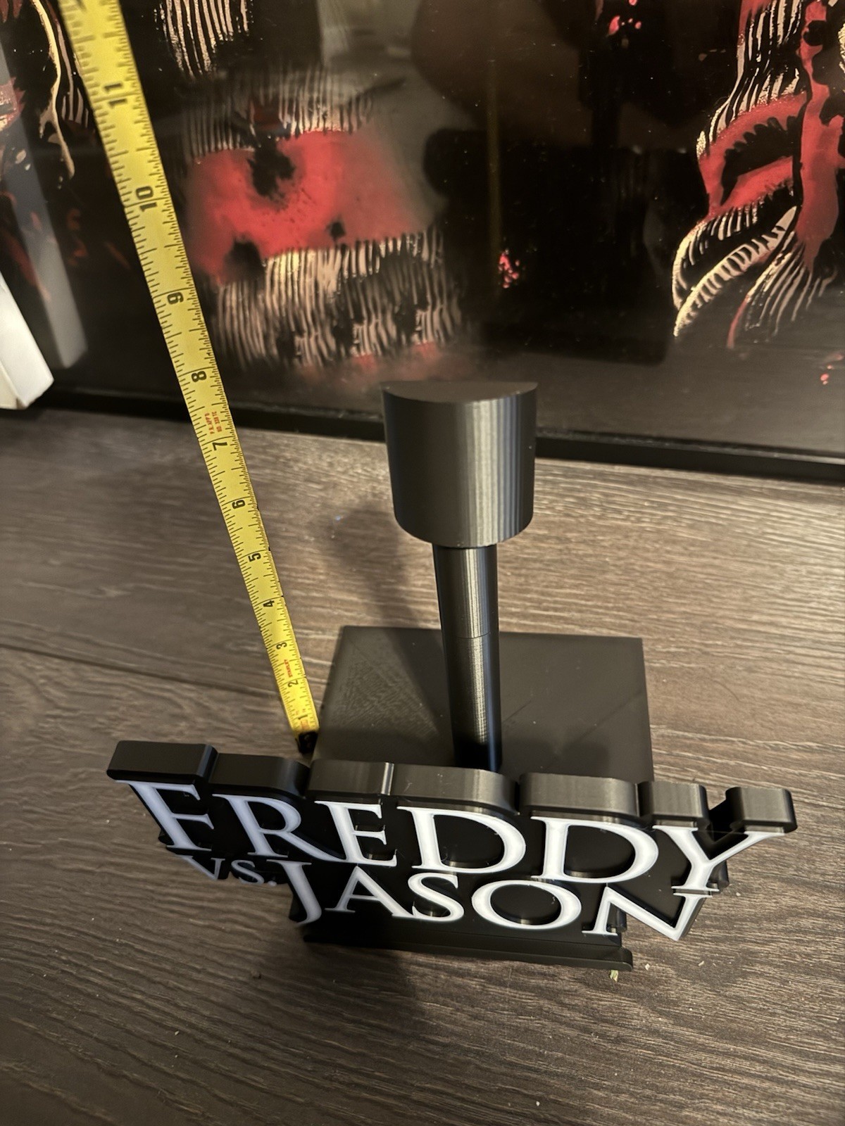 Freddy VS Jason Mask Stand Display