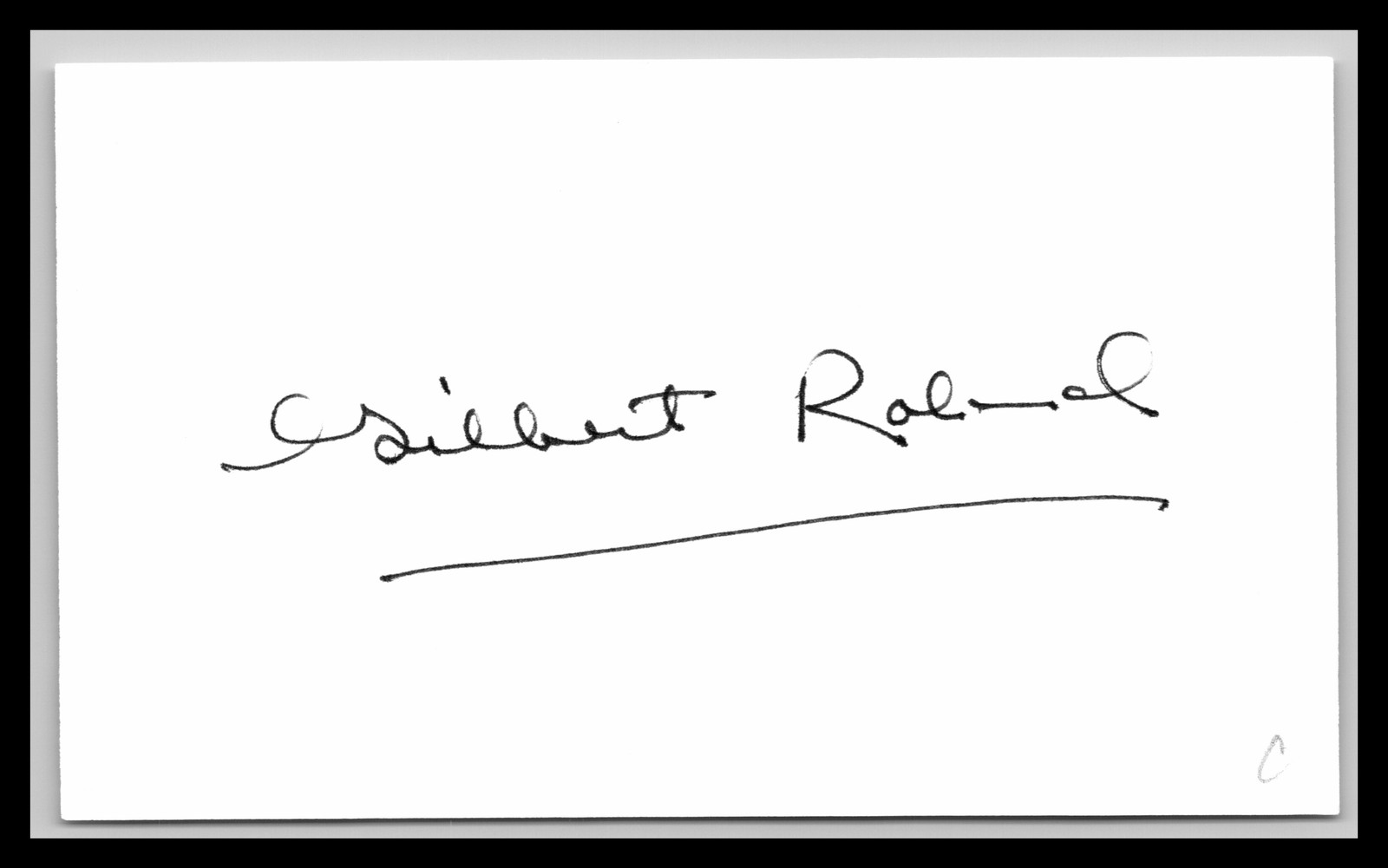 Gilbert Roland - Actor - 3x5 Card - Signed / Autograph (c)
