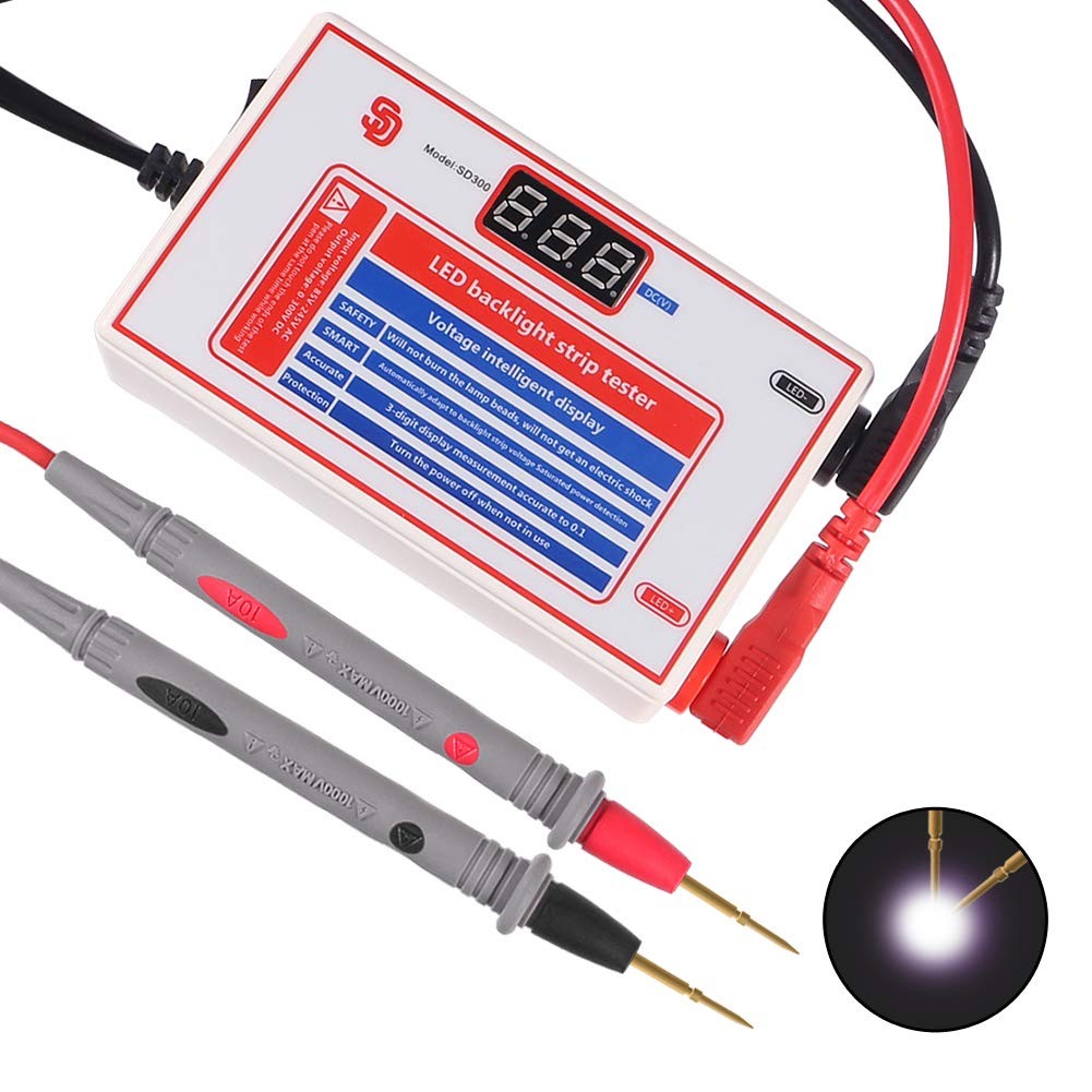 LED Light and TV Backlight Tester,LED Strip Lamp Beads Repair Testing Tool Gold