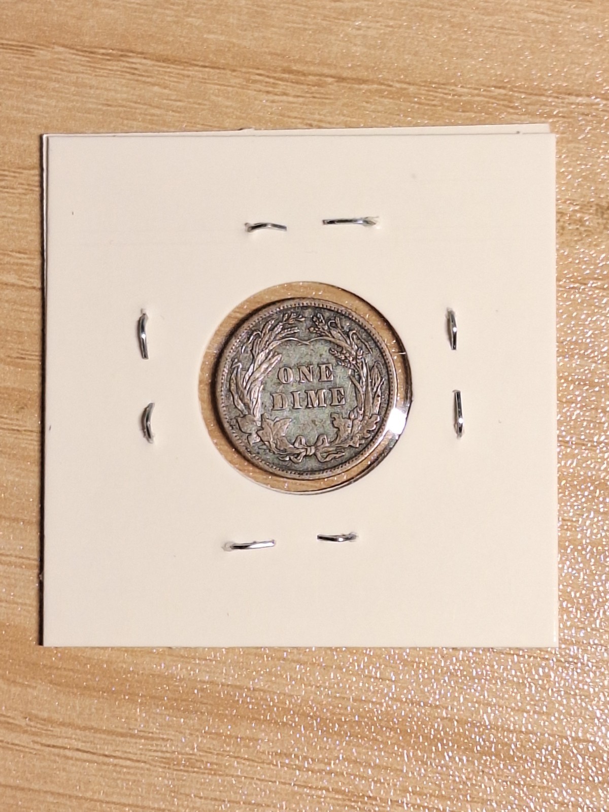 1908 Barber Silver Dime Nice XF Details Spotty/Slightly Green Surface