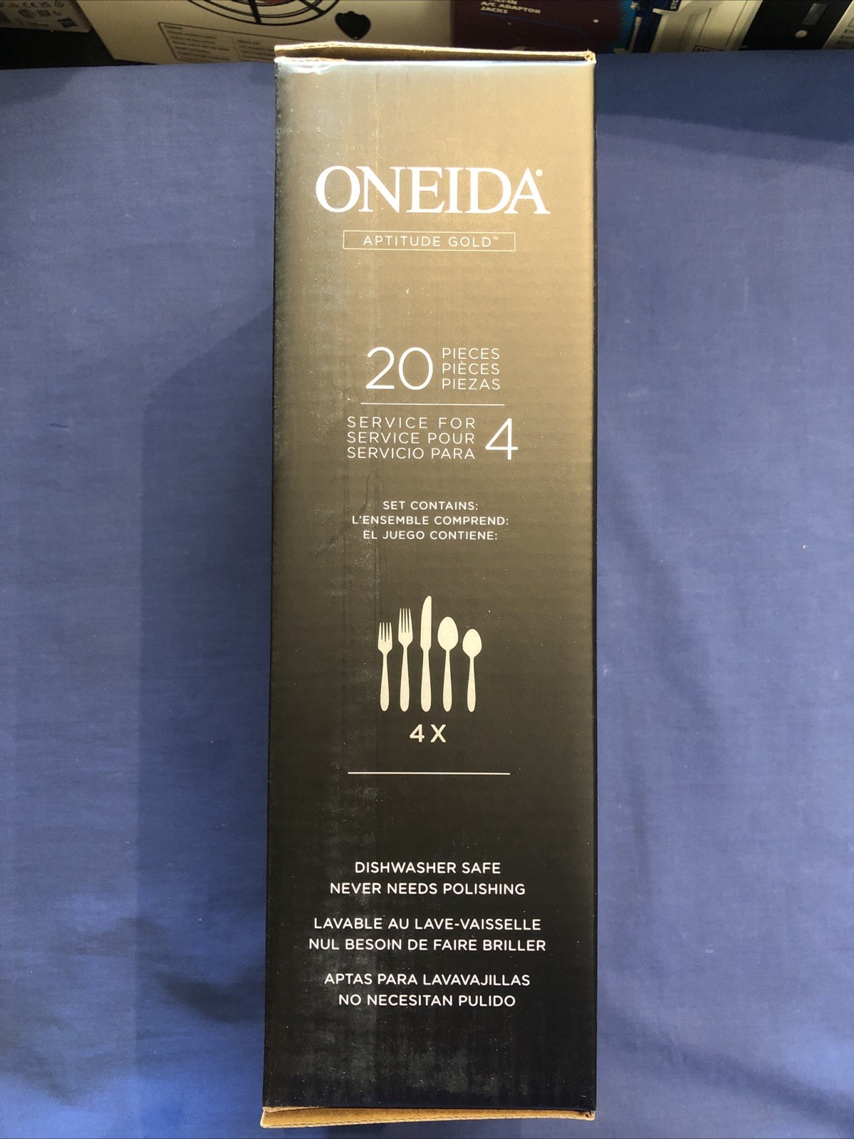 Oneida Aptitude Gold 20 Pieces Rust Resistant