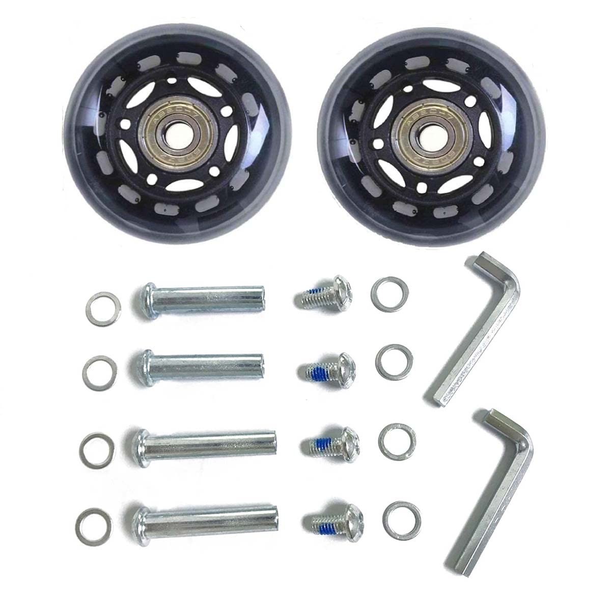 Replacement Luggage Suitcase Wheels  60mm Rubber Inline Roller Skate Wheels