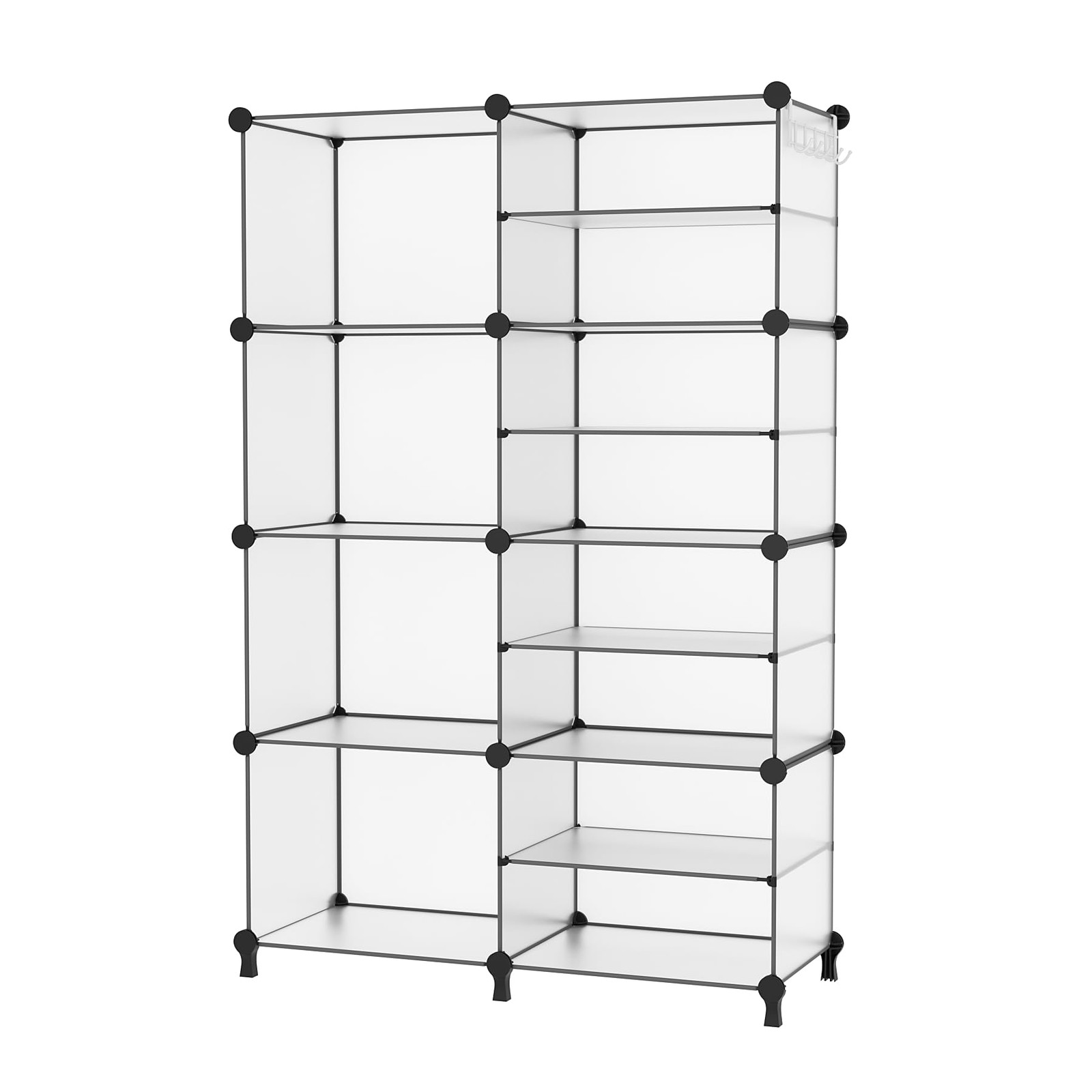 AWTATOS 8-Cube Closet Organizer Storage Shelves Clothes Toys Books 11lbs/cube