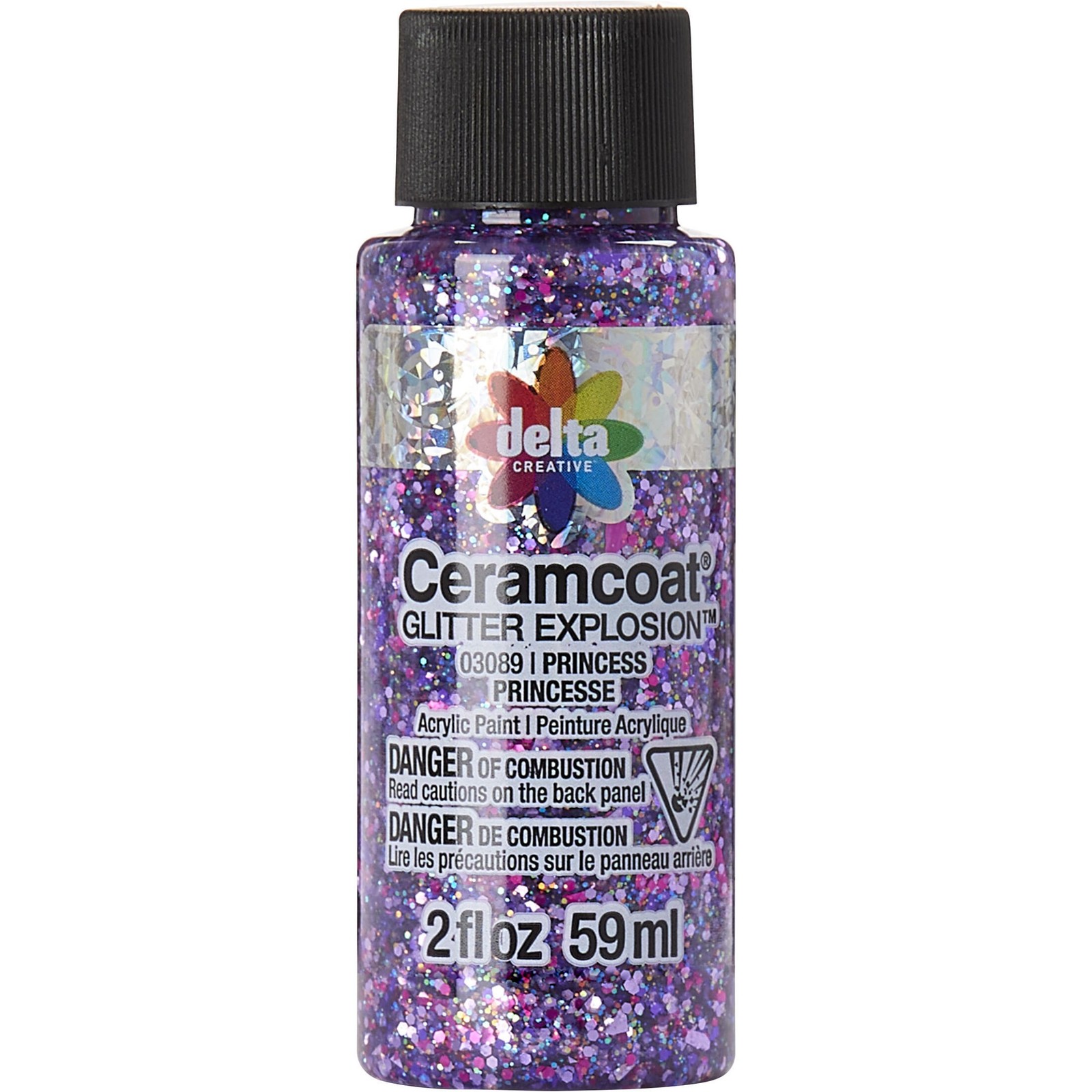 Ceramcoat Glitter Explosion 2oz-Princess