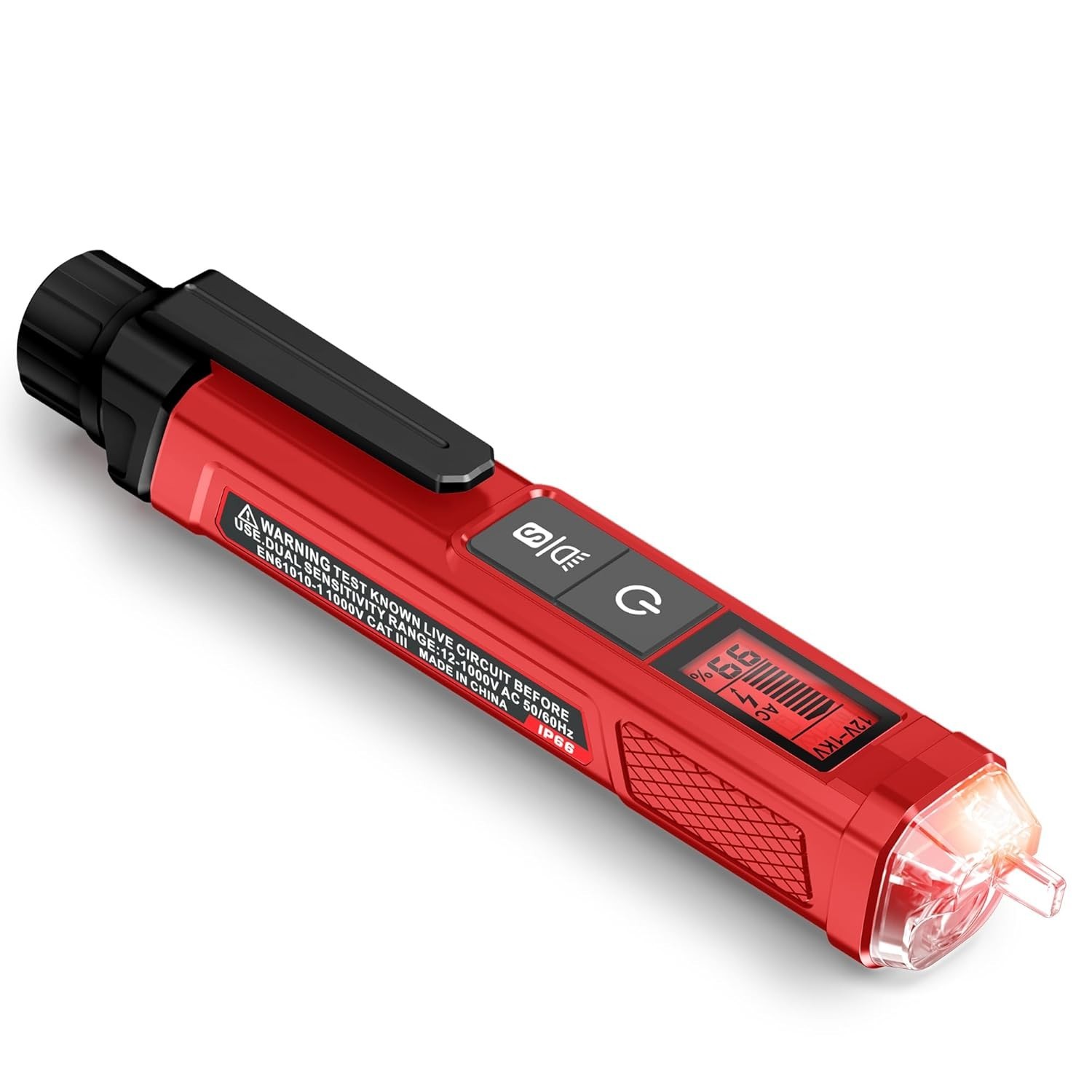 Dual Range Voltage Tester with Signal Percentage - Live/Null Wire Detection