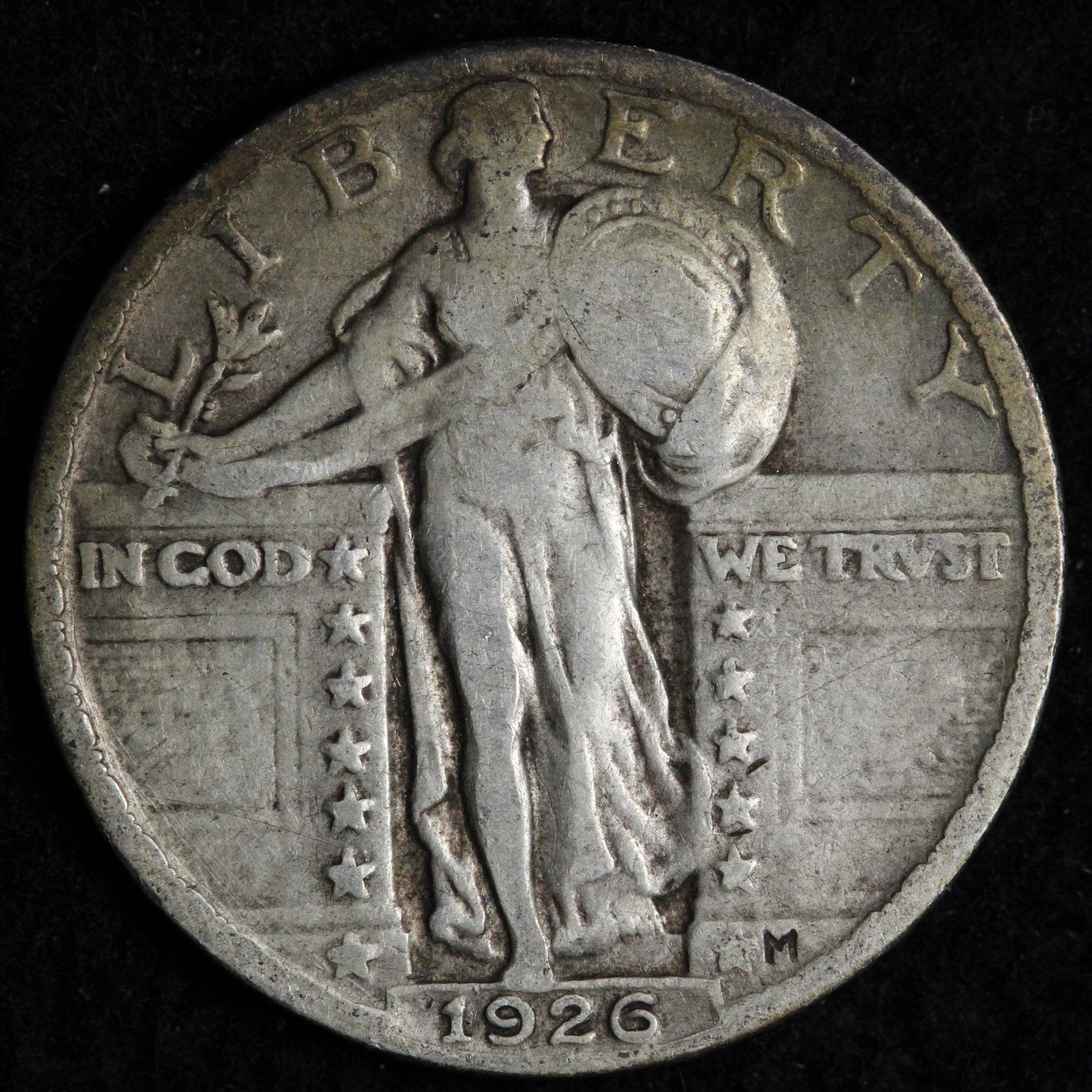 1926 Standing Liberty Silver Quarter VF E299 XUV