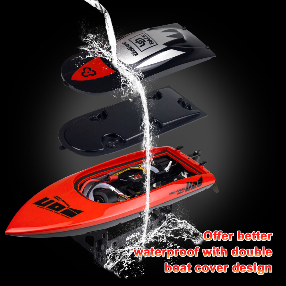 UDIRC RC Boat Brushless 40KM/H 2.4G Racing Remote Control Boat for Adult and Kid