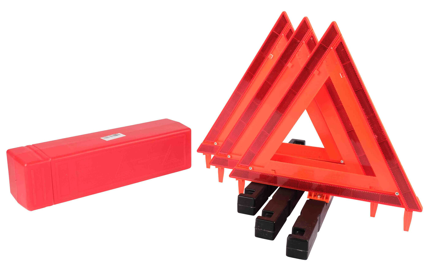 (2 Pack) Warning Triangle 17" Sides DOT Approved (Collapsible, Set of 3 pcs)