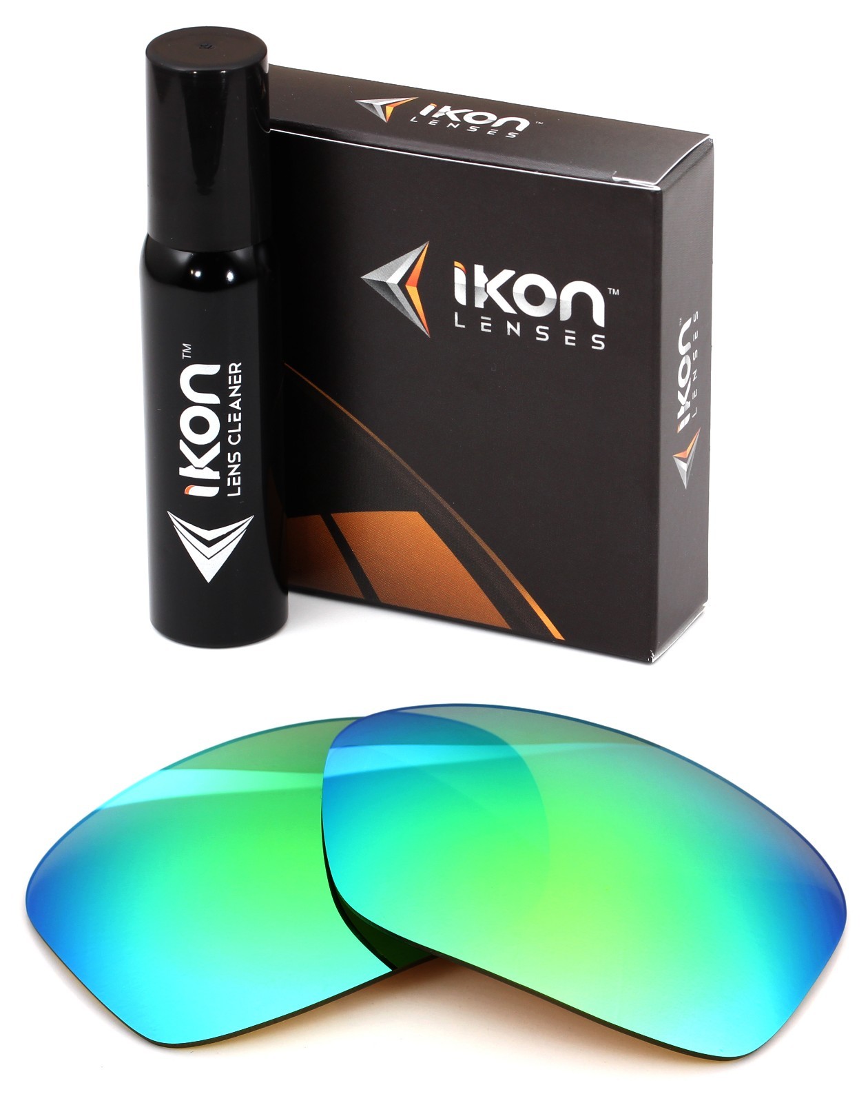 Polarized IKON Iridium Replacement Lenses For Oakley Hijinx Emerald Mirror