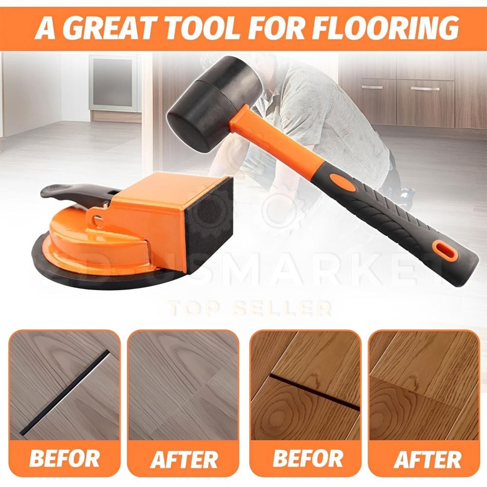 Heavy Duty Floor Gap Fixer Suction Cup Tool for Laminate Flooring Installation
