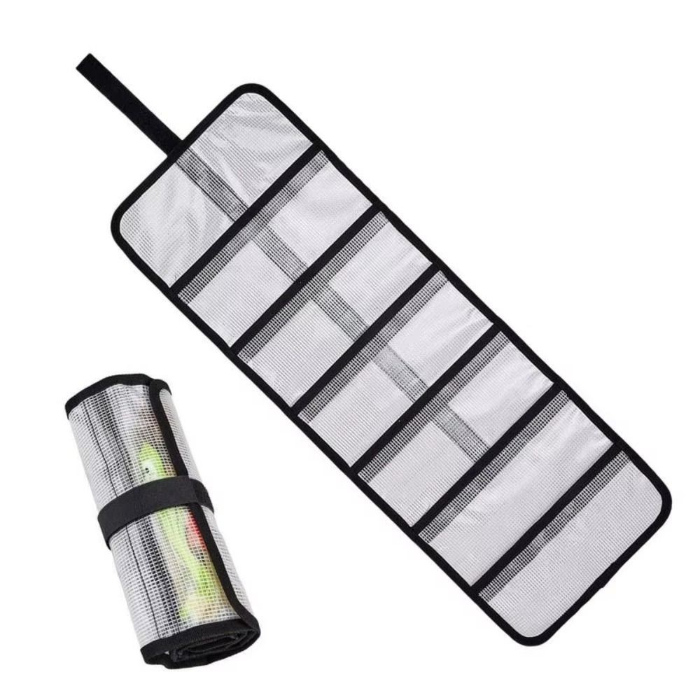 PVC Roll Up Fishing Bait Protective Covers Fish Bait Organizer Lure Storage
