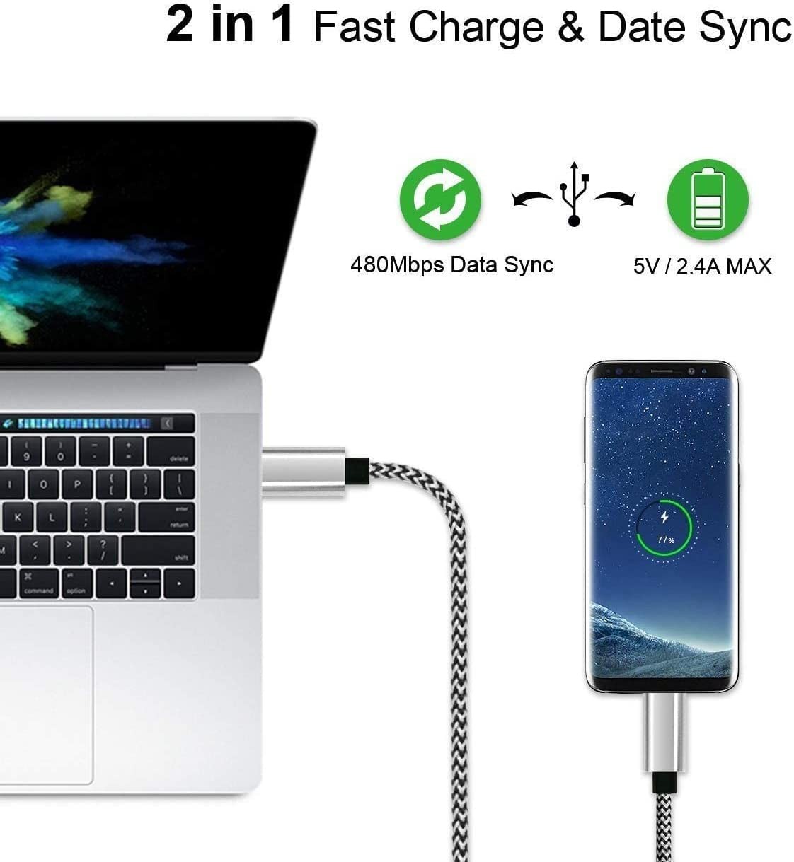 Type C Charger Cable,15FT Long USB A to C Cable Compatible with Google Pixel