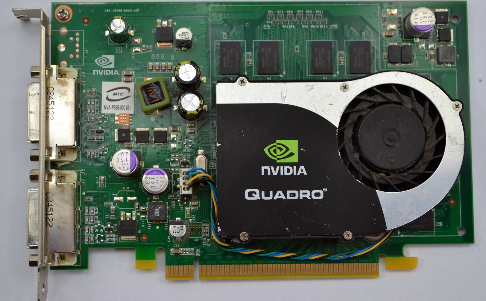 NVIDIA QUADRO FX370 256MB PCI-E DUAL DVI VIDEO CARD VCQFX370-PCIE NVA-P588-000
