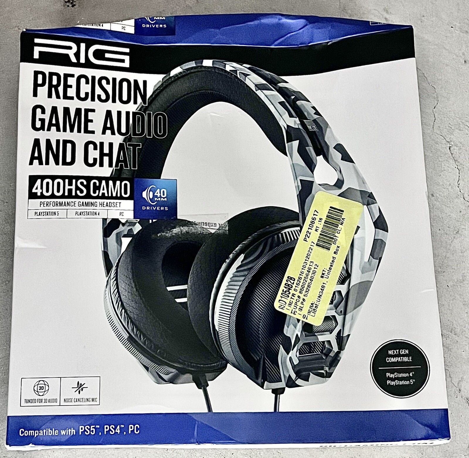 Rig 400HS Gaming Headset For Ps4/Ps5/PC Camo