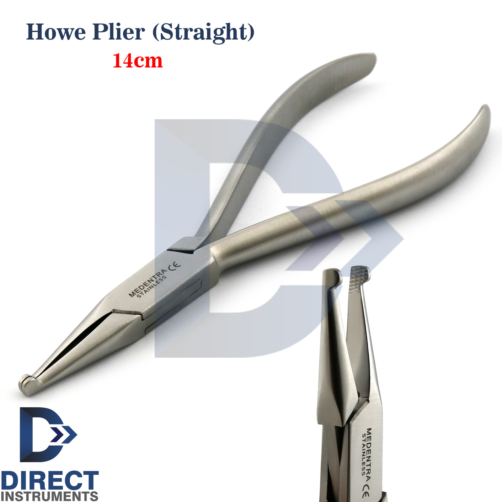 Dental Howe Plier Orthodontic Straight Utility Arch Wire Holding Pinching Bands