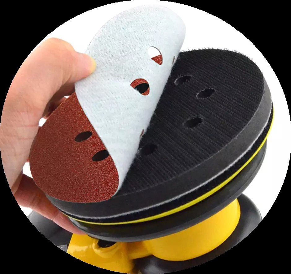 DA Sander 5" Foam Interface Pads 5 Pack Hook & Loop Backing