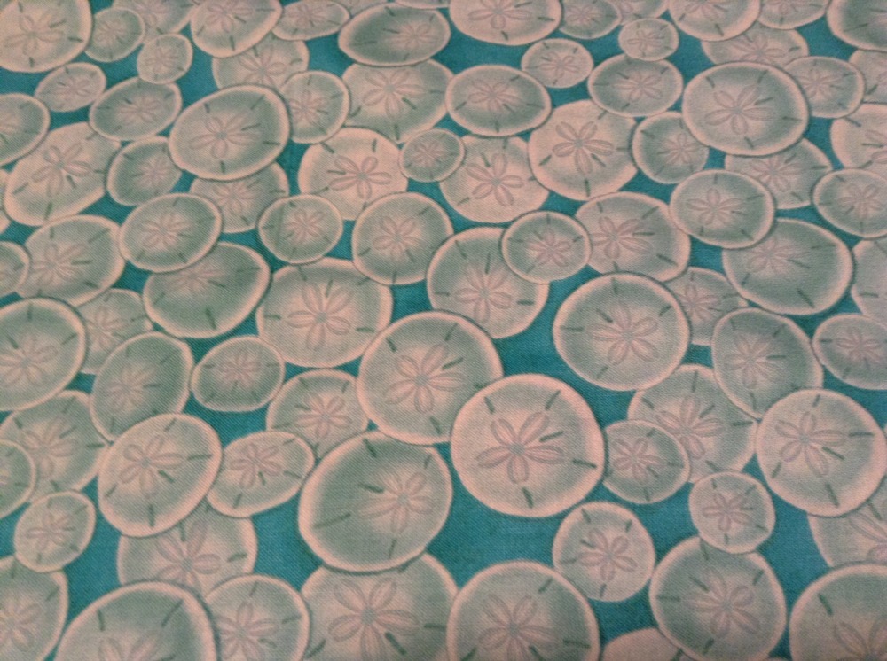 Fabric-Sand dollars 1214-02, sold by the yard