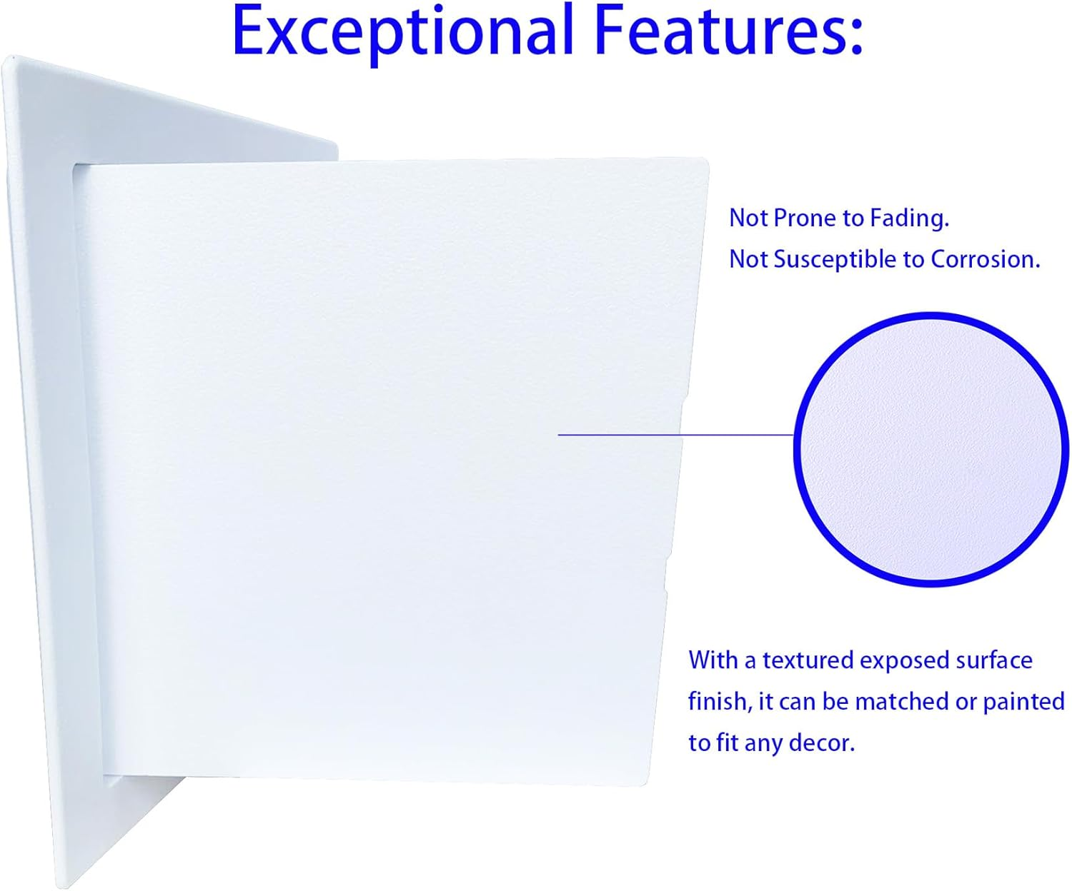 Access Panels for Drywall, 4 X 6 Inch Wall Hole Covers, Removable Hinged Access