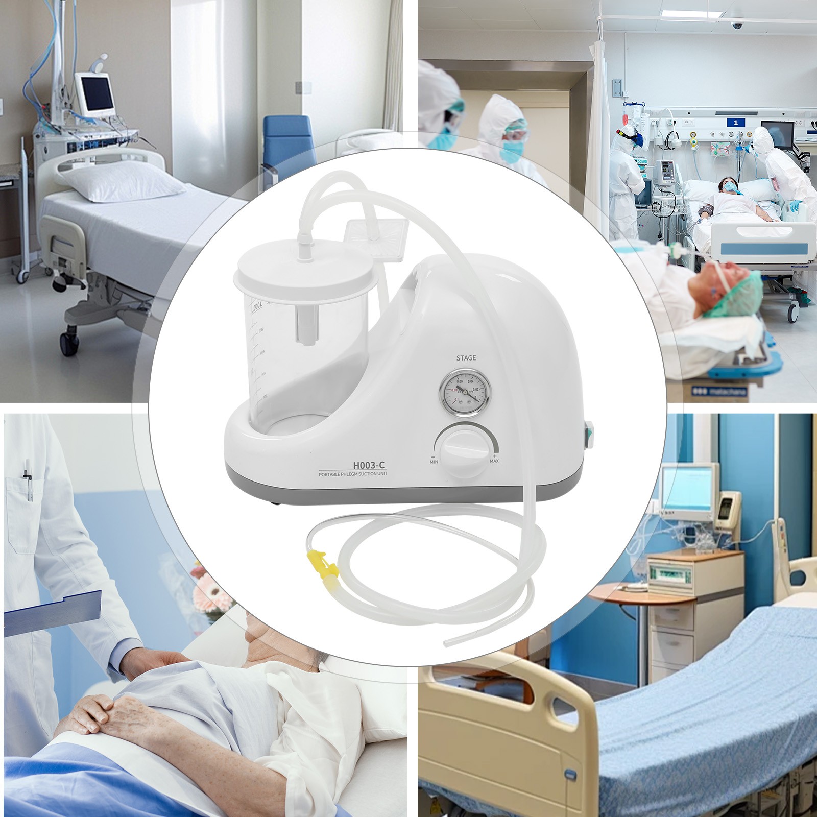 Portable Phlegm Suction Machine, Portable Phlegm Suction Unit AC 110V 250W