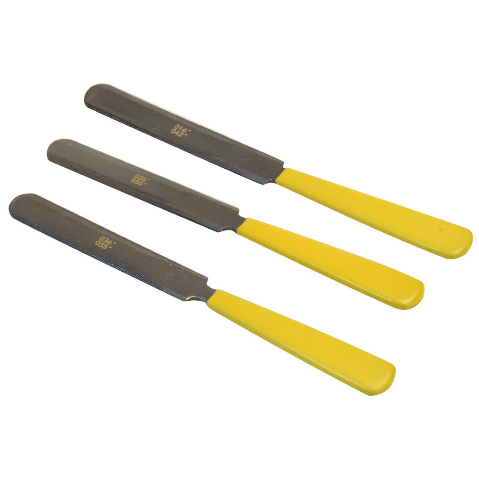 3Pcs Guitar Gauged Nut Slotting File Double Sided Nut Saddle Luthier Tool