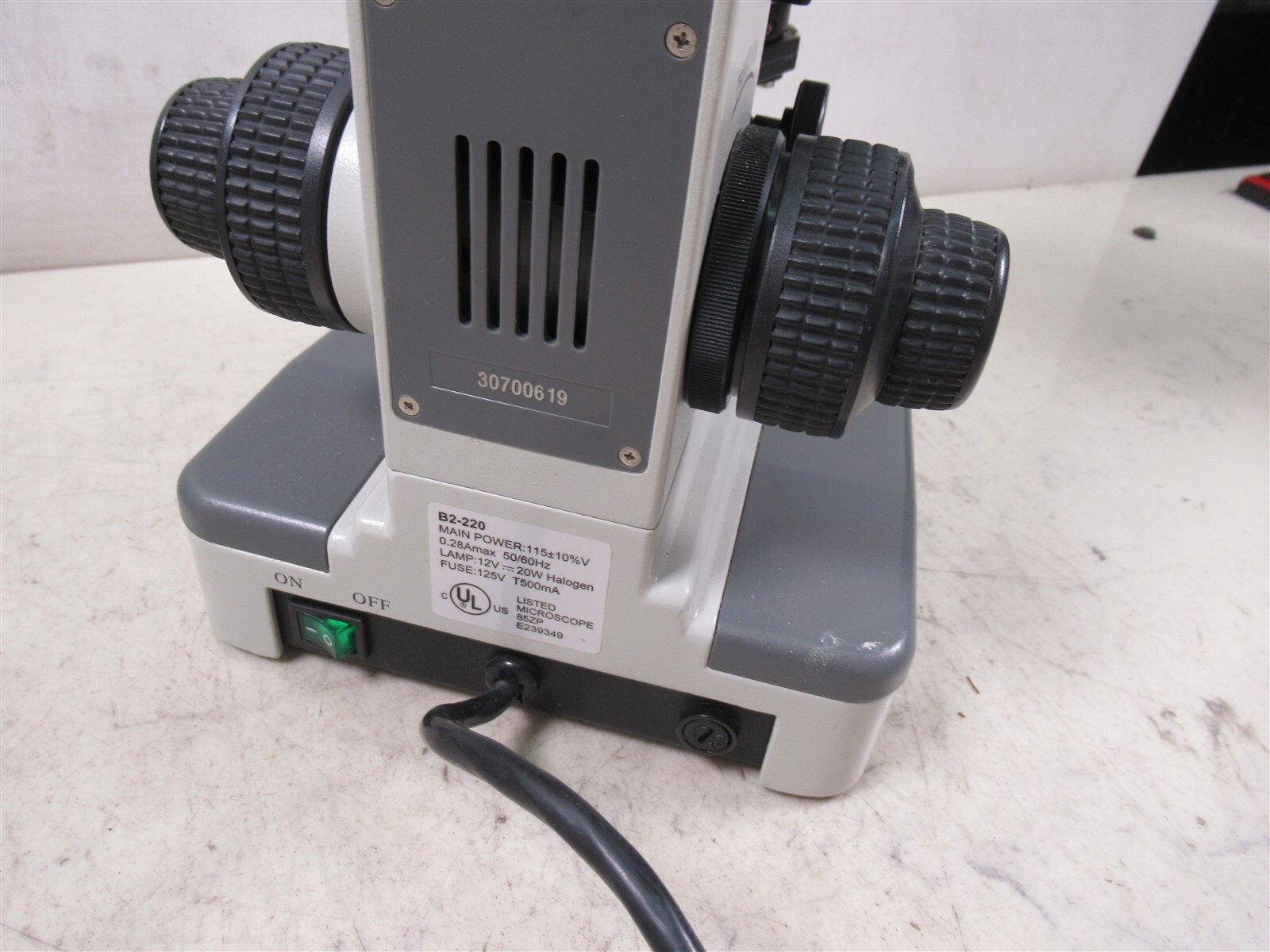 Frey Scientific B2-220 Binocular Microscope w/ Objective Lenses & Eyepieces