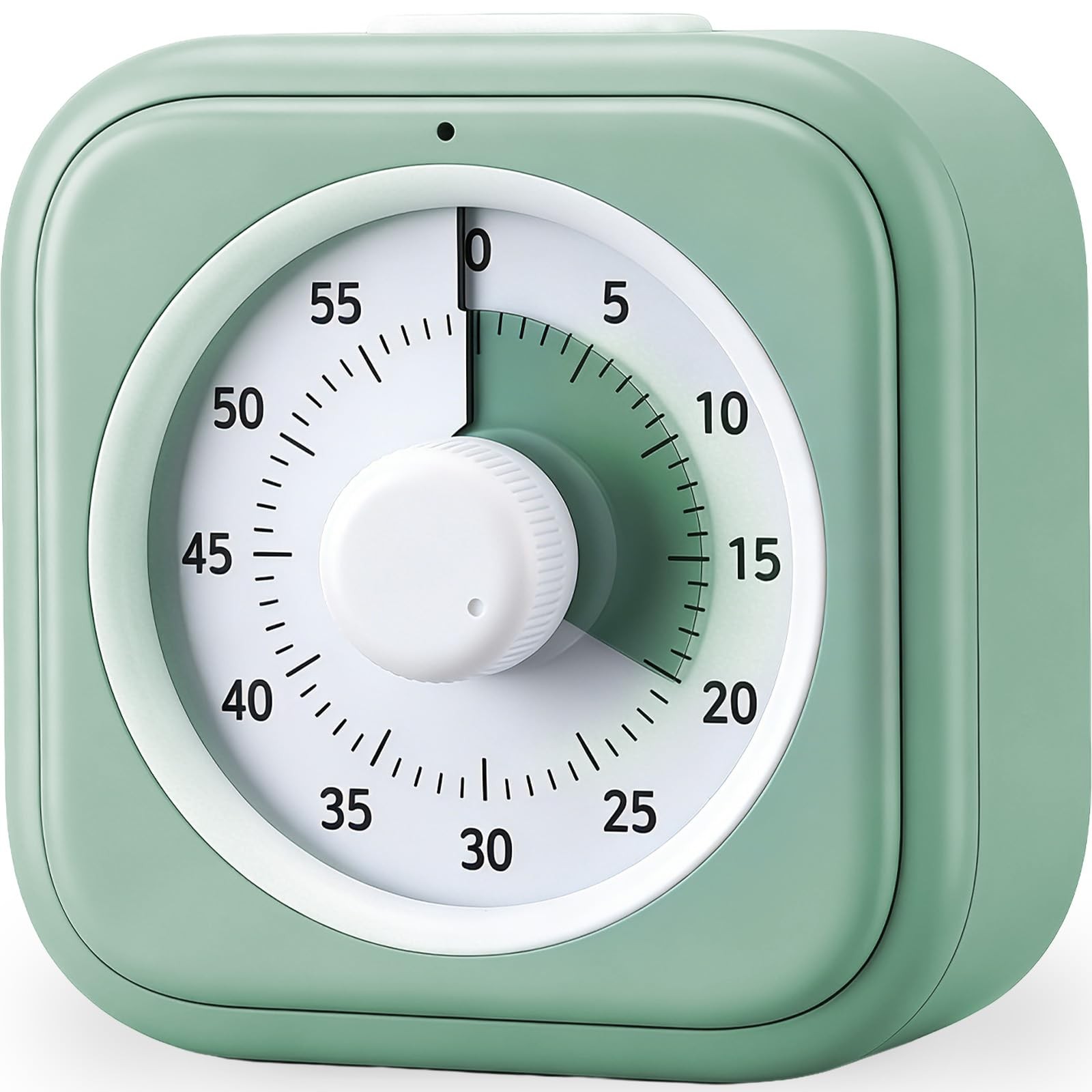 60 Minute Visual Timer for Kids, Silent Countdown Clock, Time Regular, Green