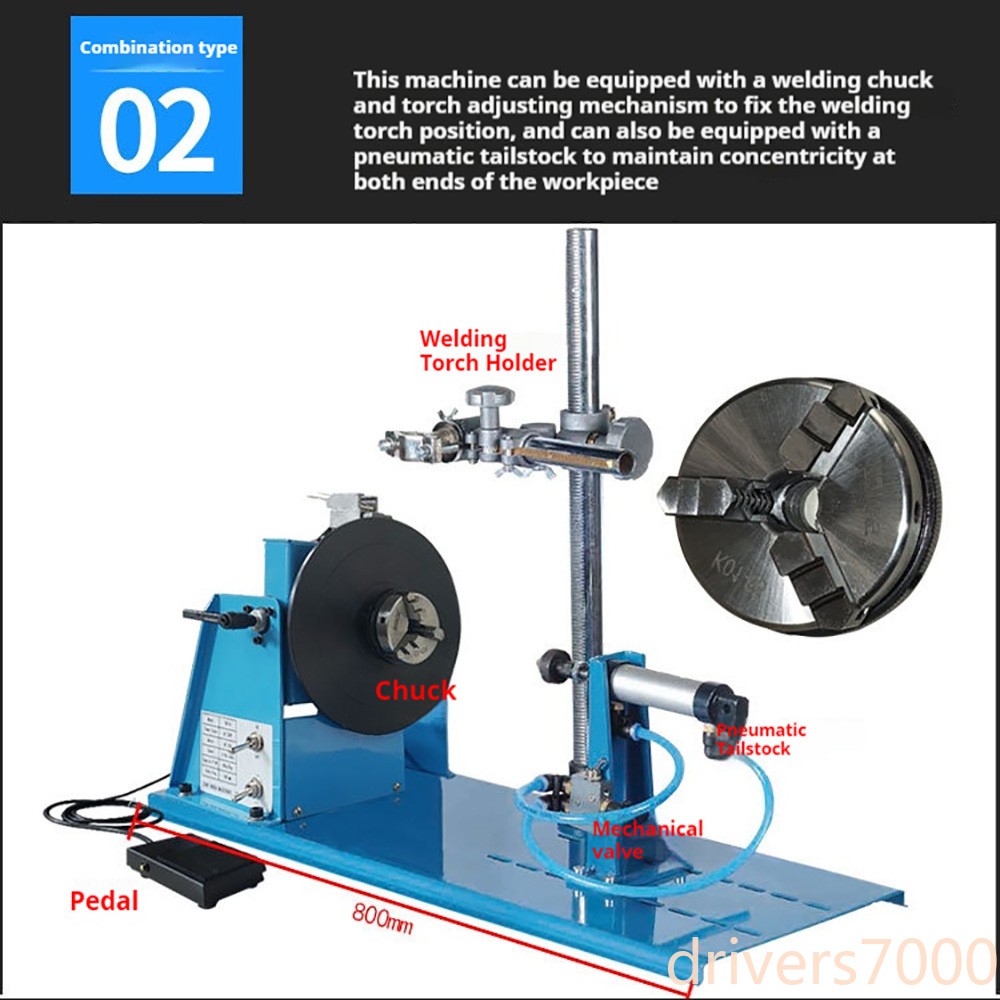 Rotary Welding Positioner 10KG Turntable Table Welder Positioning Machine