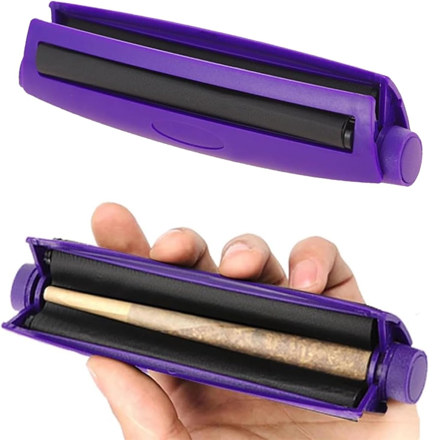 Purple 110mm Manual Herbs Roller – Cigarette Rolling Machine Color Purple**