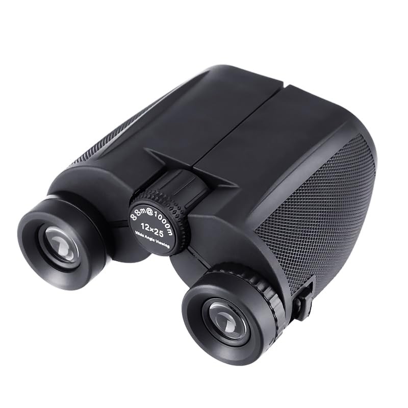 BLACK - DECOFORU 12X25 BINOCULARS FOR ADULTS WITH LOW LIGHT VISION