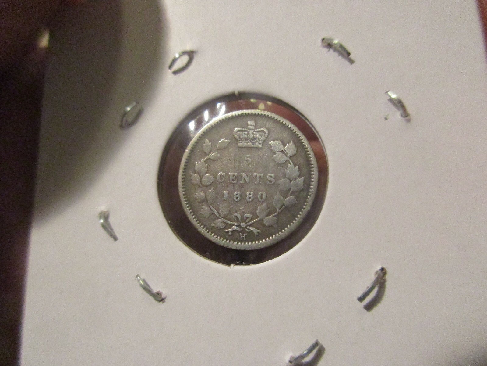 Canada - 1880-H Silver 5 Cent - Queen Victoria