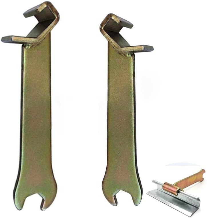 2 Pack TDC TDF Cleat Lever Lock Tool HVAC Duct Clamp Wrench Hook Sheet Metal Too