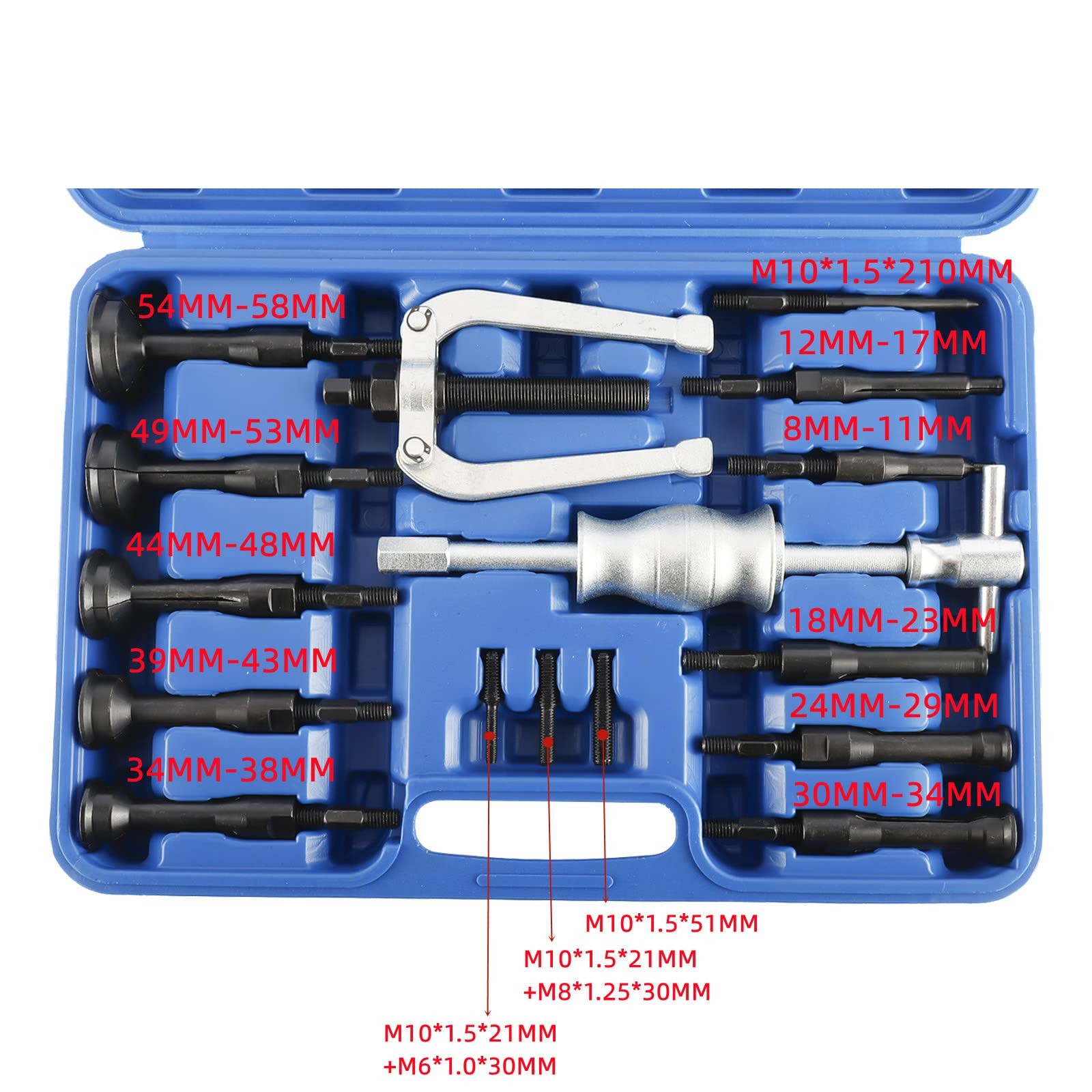 KUNTEC Blind Inner Bearing Race and Seal Puller Hole Remover Extractor Set...