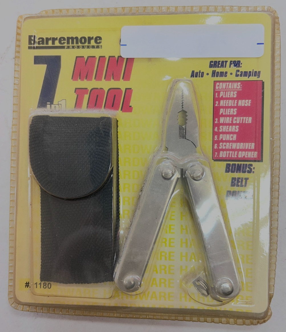 Barremore- 7-in-1 Mini Multitool with Belt Pouch- 21180
