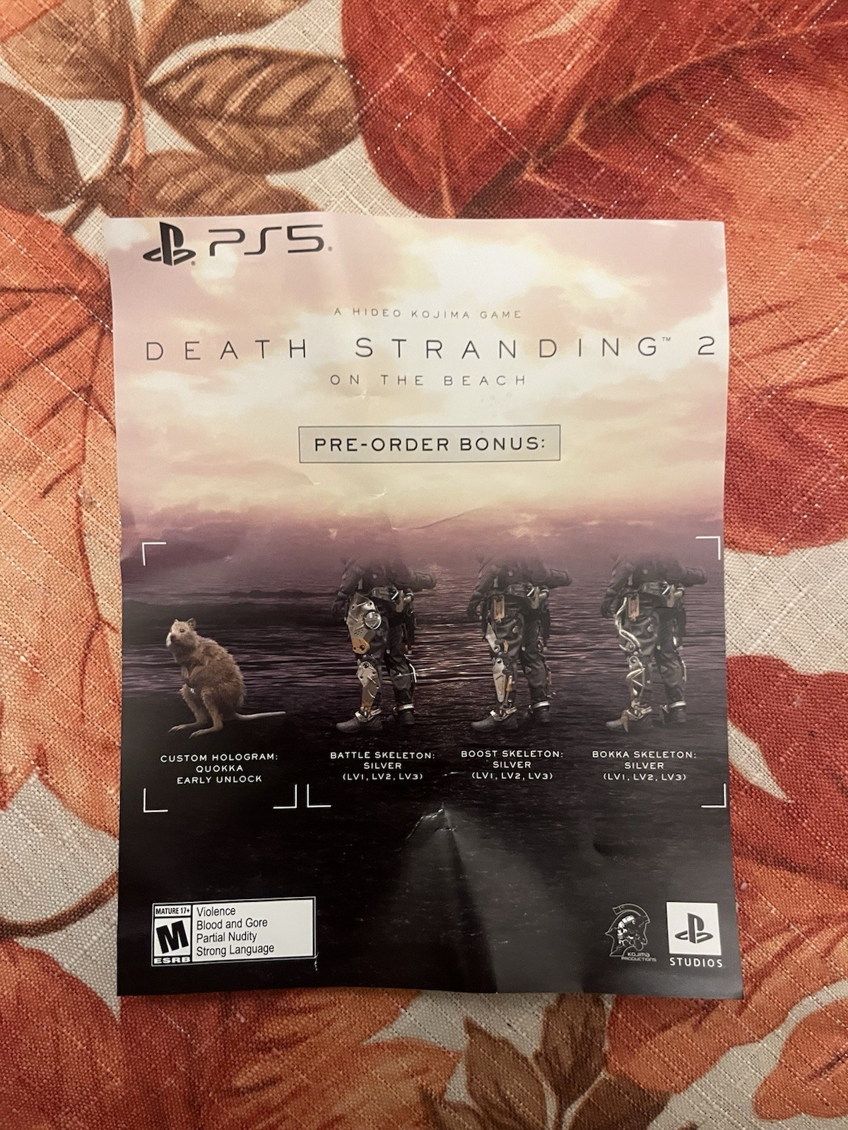 DEATH STRANDING 2 ON THE BEACH PS5 PRE-ORDER BONUS DLC ONLY