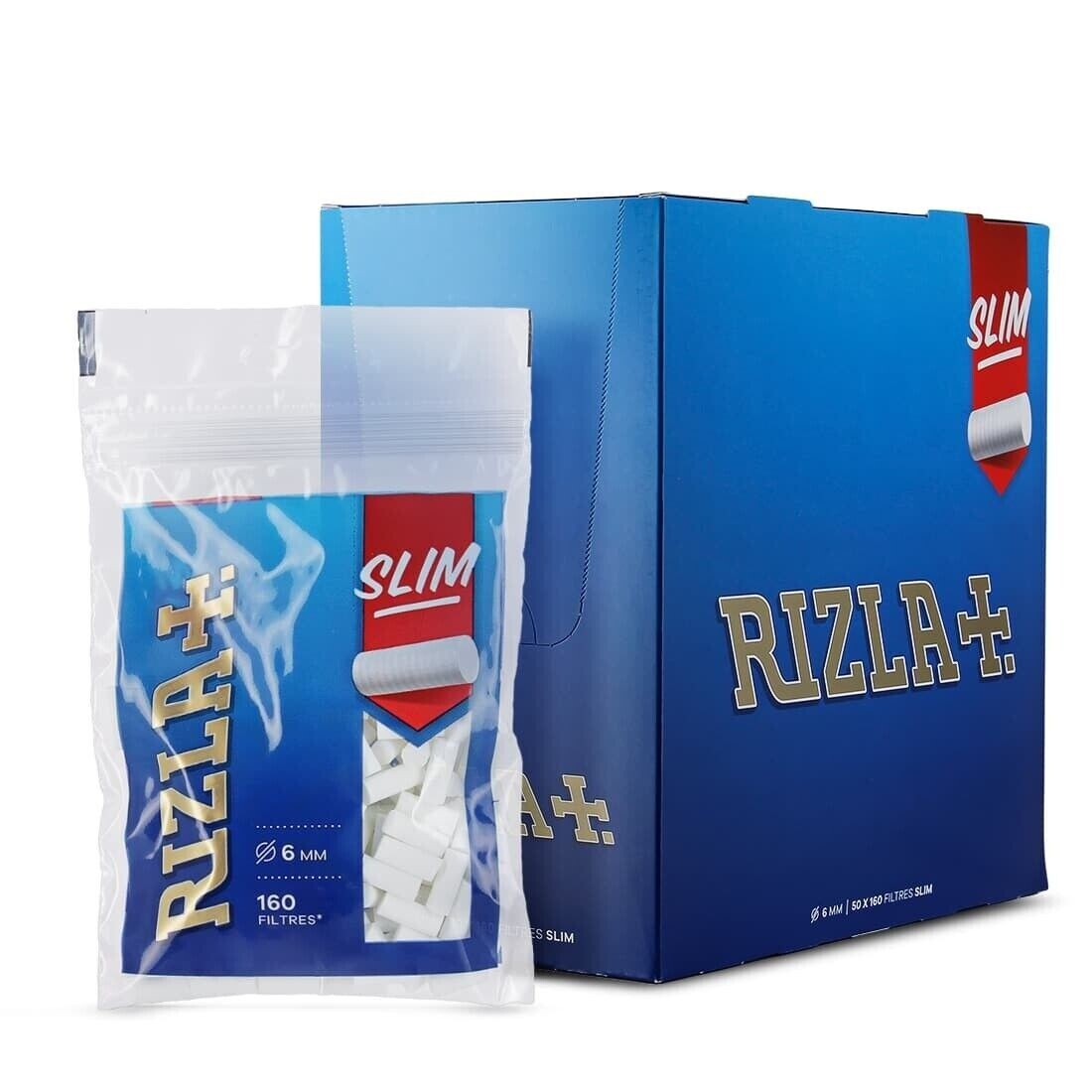 FILTRI RIZLA FILTRO Slim 6mm SPUGNA 20 SCATOLE DA 150 FILTRE