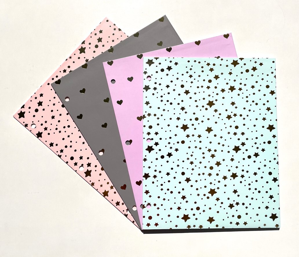 Eccolo World Traveler 2-Pocket Premium Fashion Paper Portfolio Folders Assorted