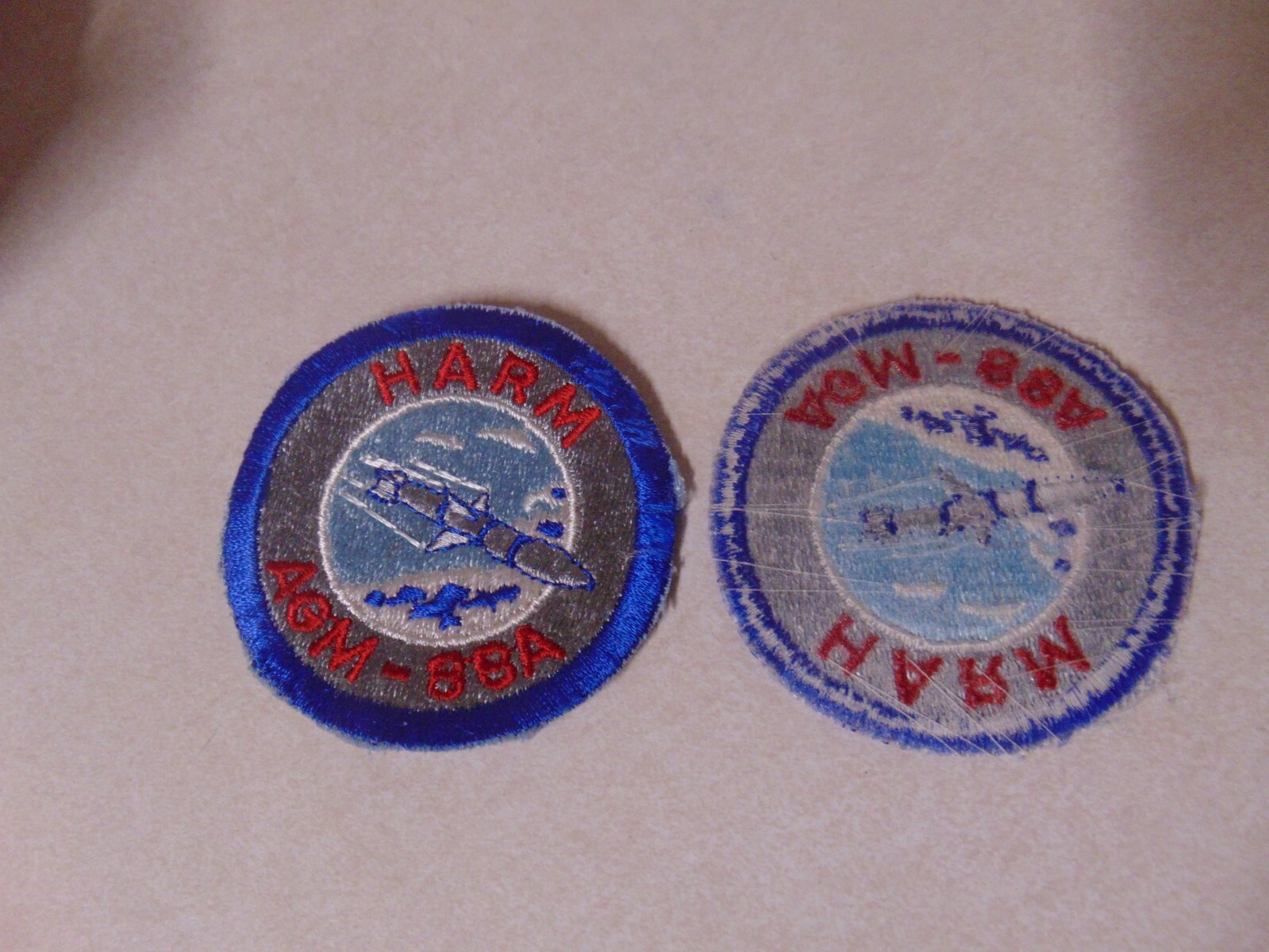 MILITARY PATCH SEW ON OLDER POCKET US AIR FORCE HARM AGM-88A