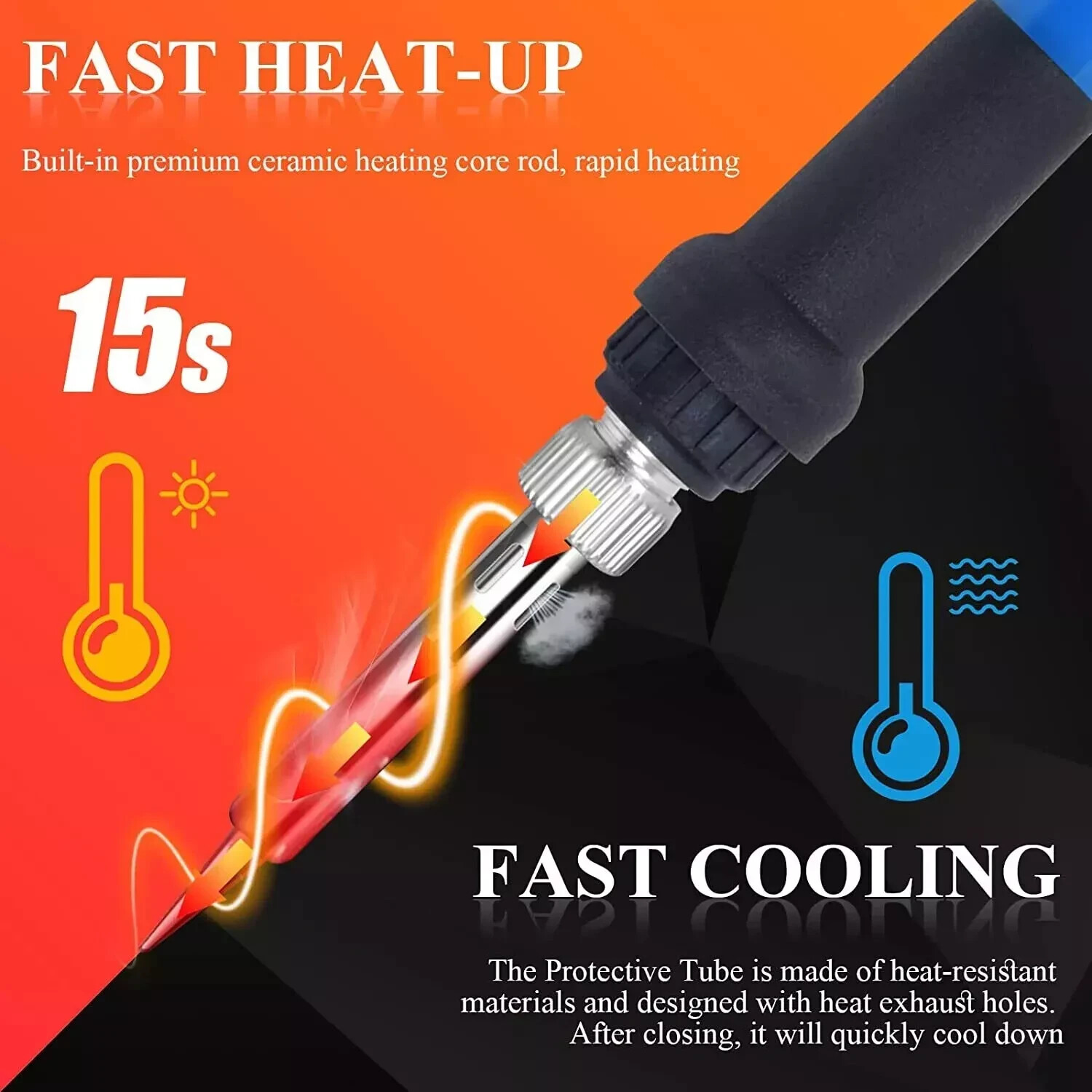 Digital Multimeter Voltmeter Soldering Iron Complete Volt AC DC Meter Tester Kit