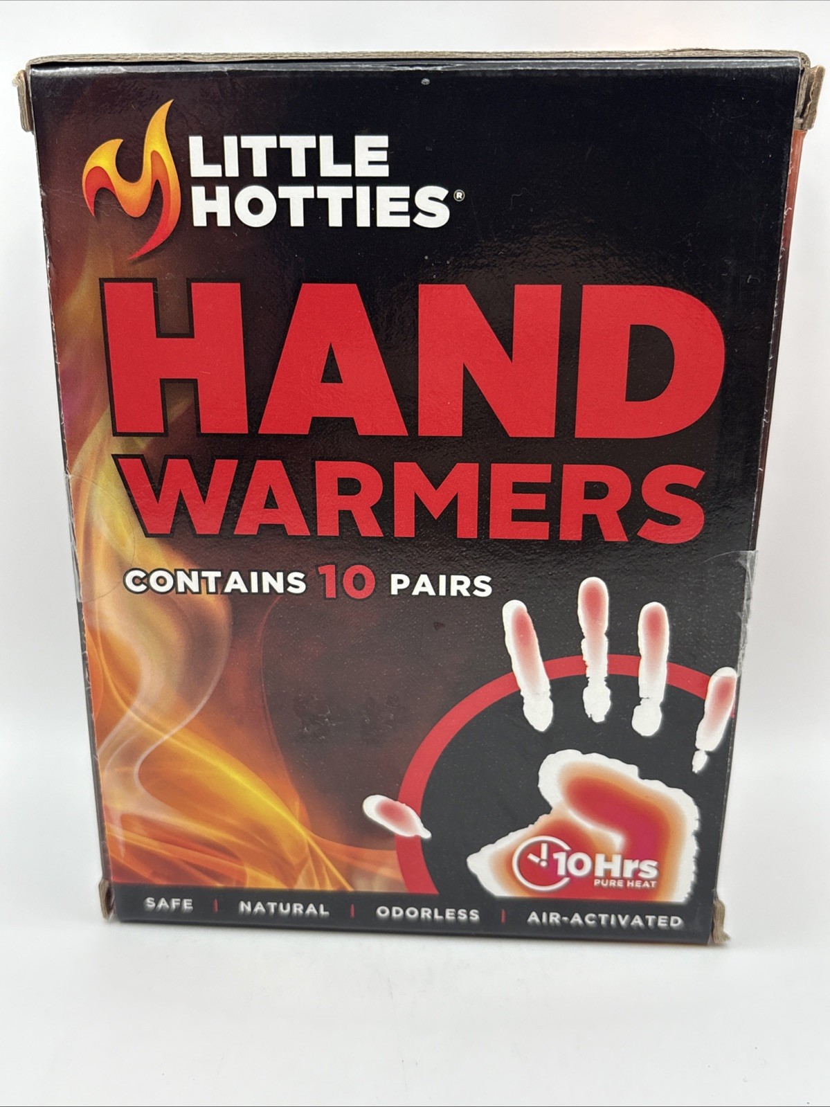 Little Hotties Hand Warmers 10 Hours Pure Heat Contains 10 Pairs Safe NEW SEALED
