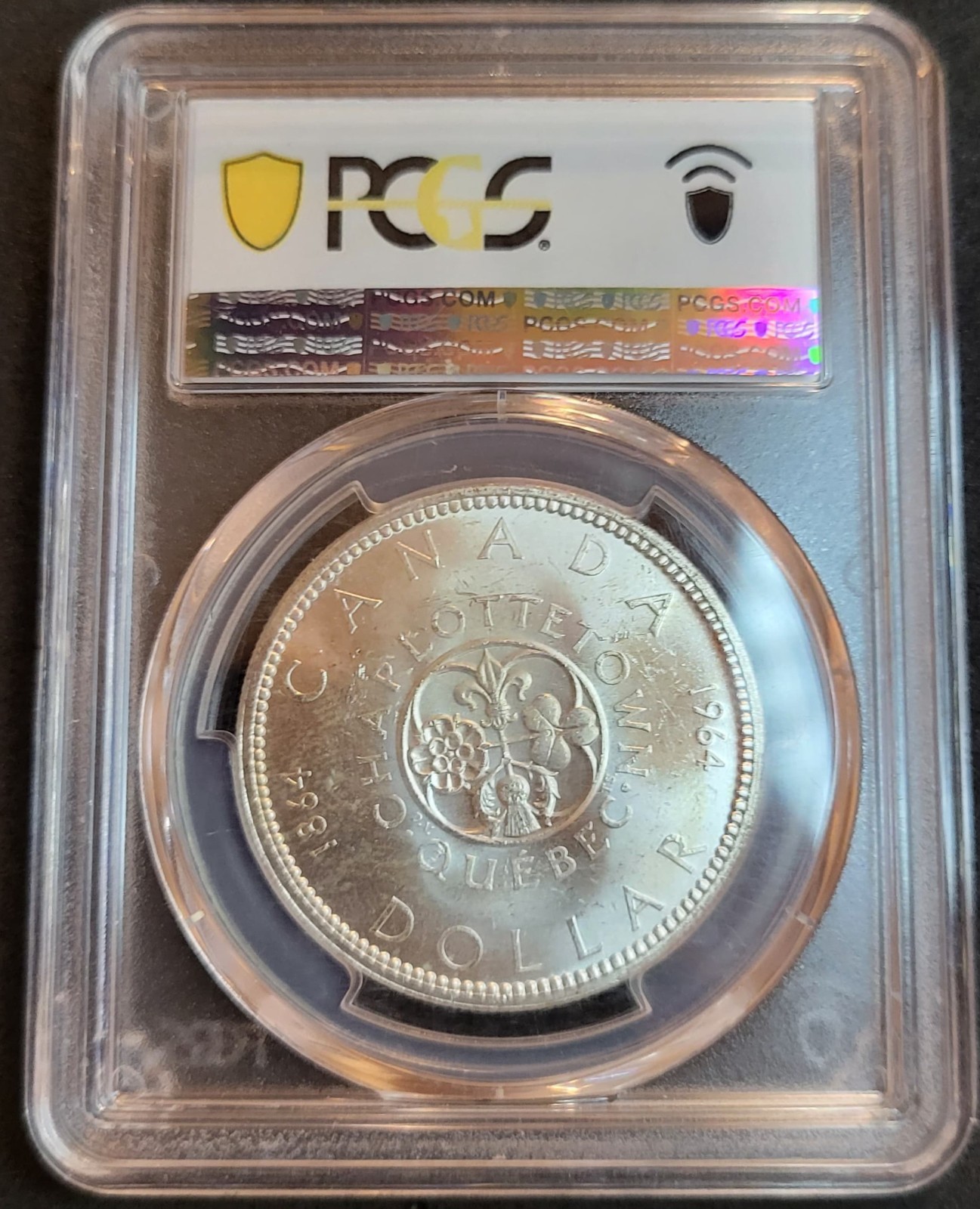 1964 Canada Silver Dollar Elizabeth II. Confederation PCGS MS62