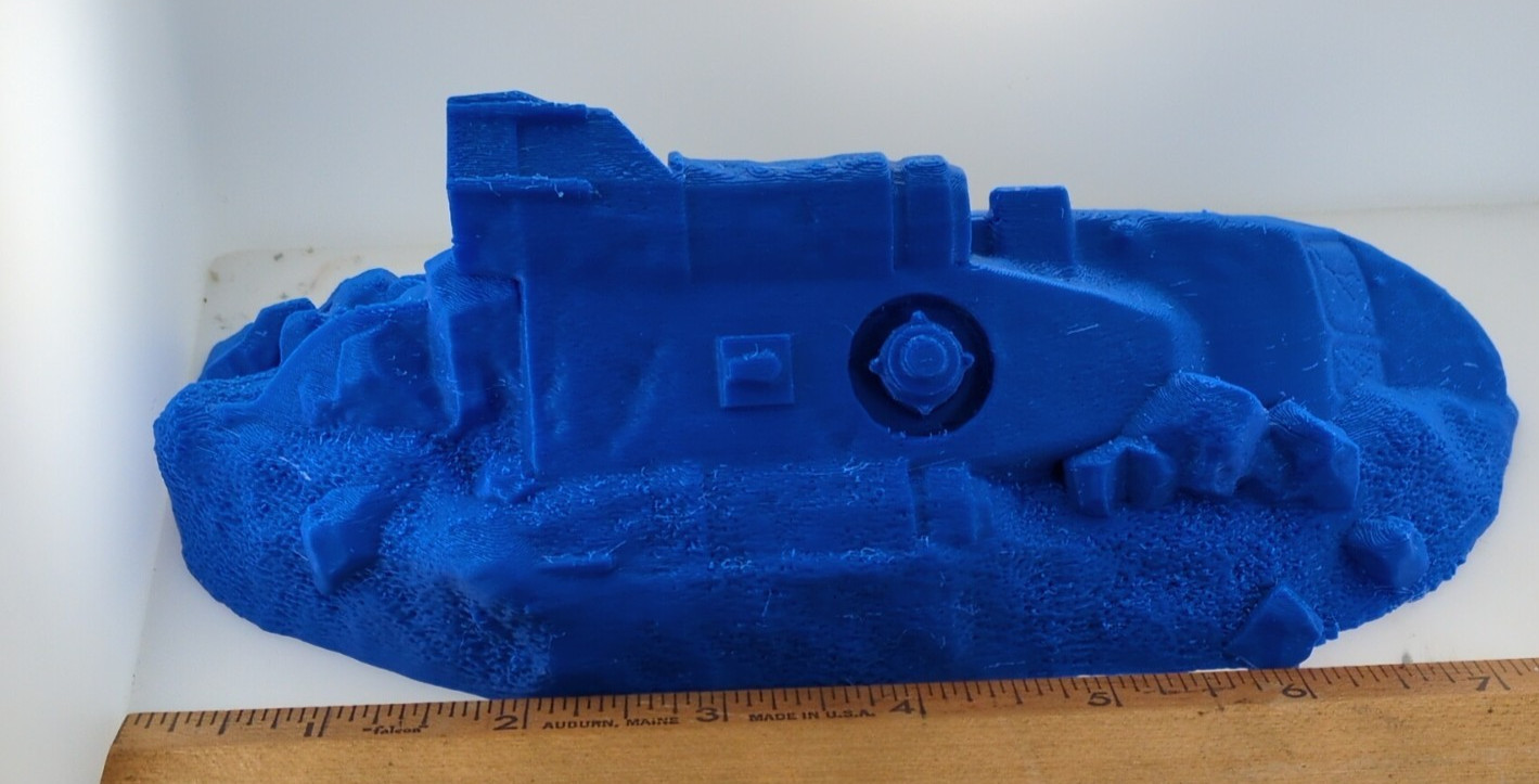Crashed helicopter 28mm terrain FAST SHIP|Alternate Wargaming Miniature