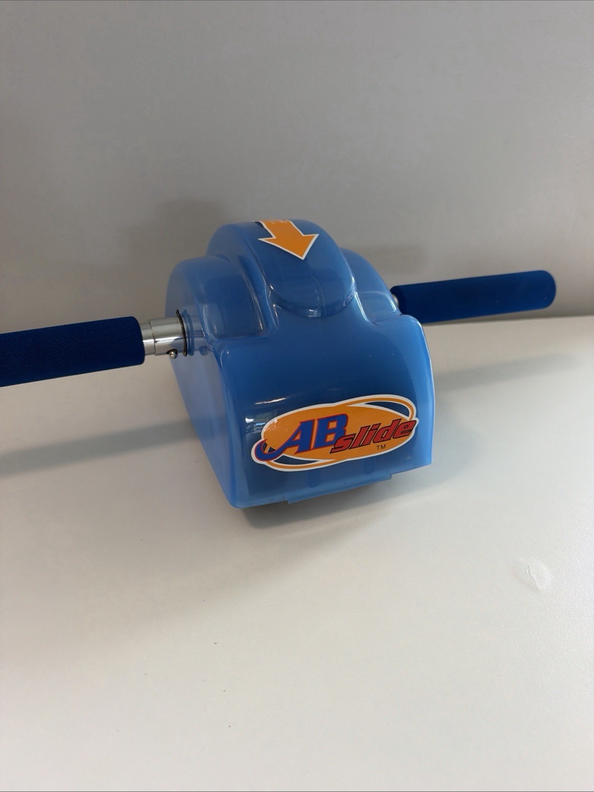 The Original Ab Slide Abdominal Roller Workout Exercise Machine Blue Vintage