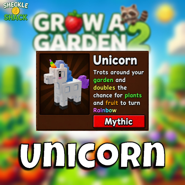 🦄 UNICORN🌱 Grow🪴A Garden 2 🌳 (Super Fast Delivery🚀!)