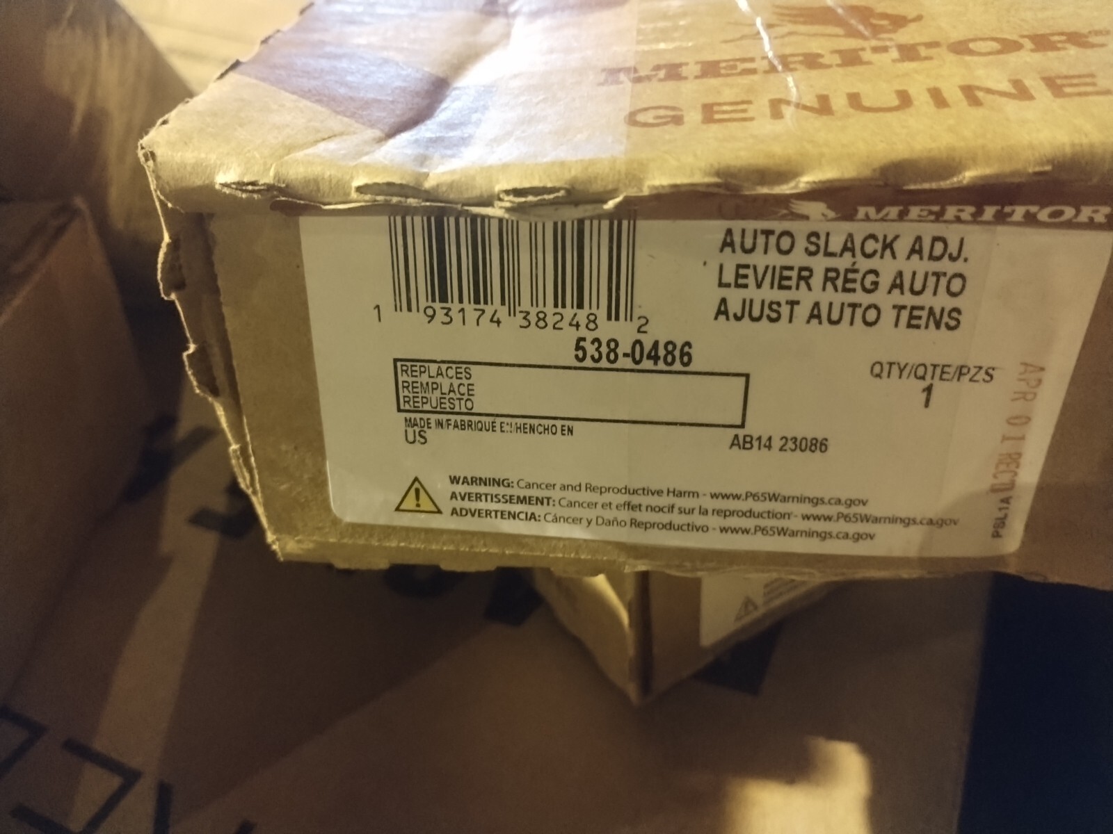 Meritor Slack Auto Slack Adj 538-0486