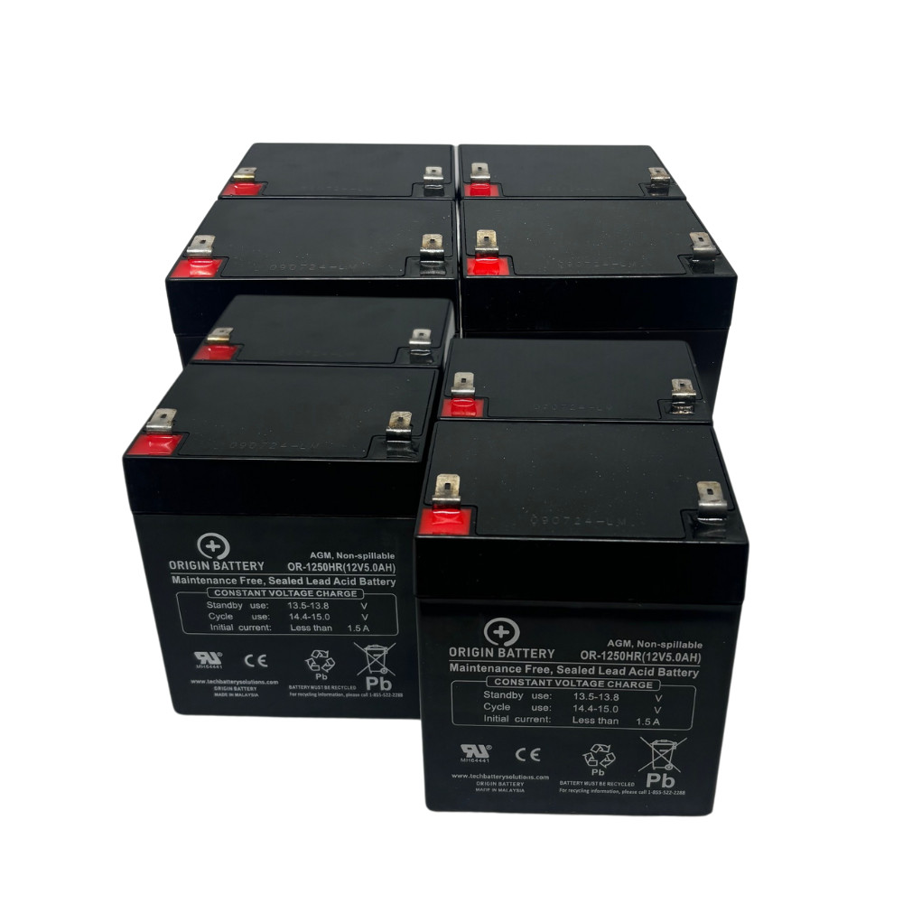 APC SUA3000RMXL2U Battery Replacement Kit 8 Pack 12V 5AH High Rate UPS Series