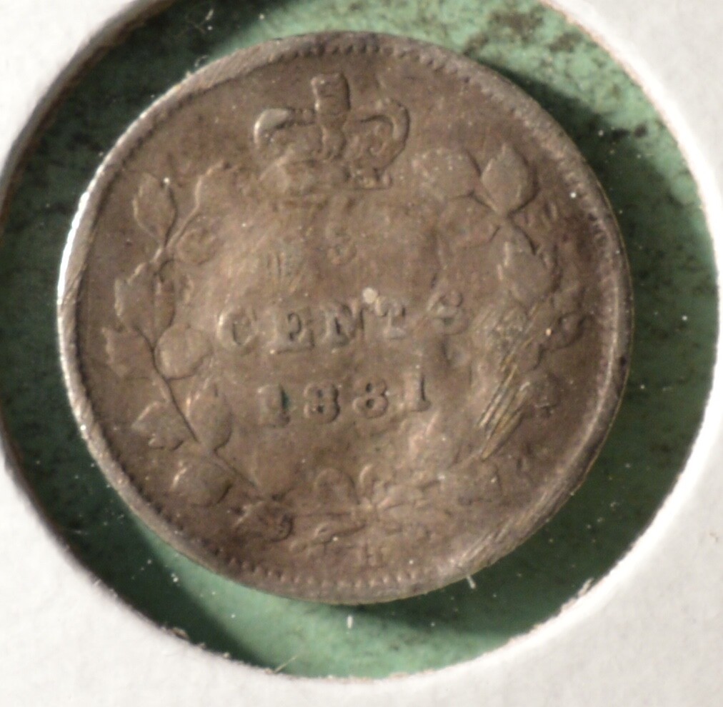 1881H  - Canada Silver Five Cents - INV#B-300