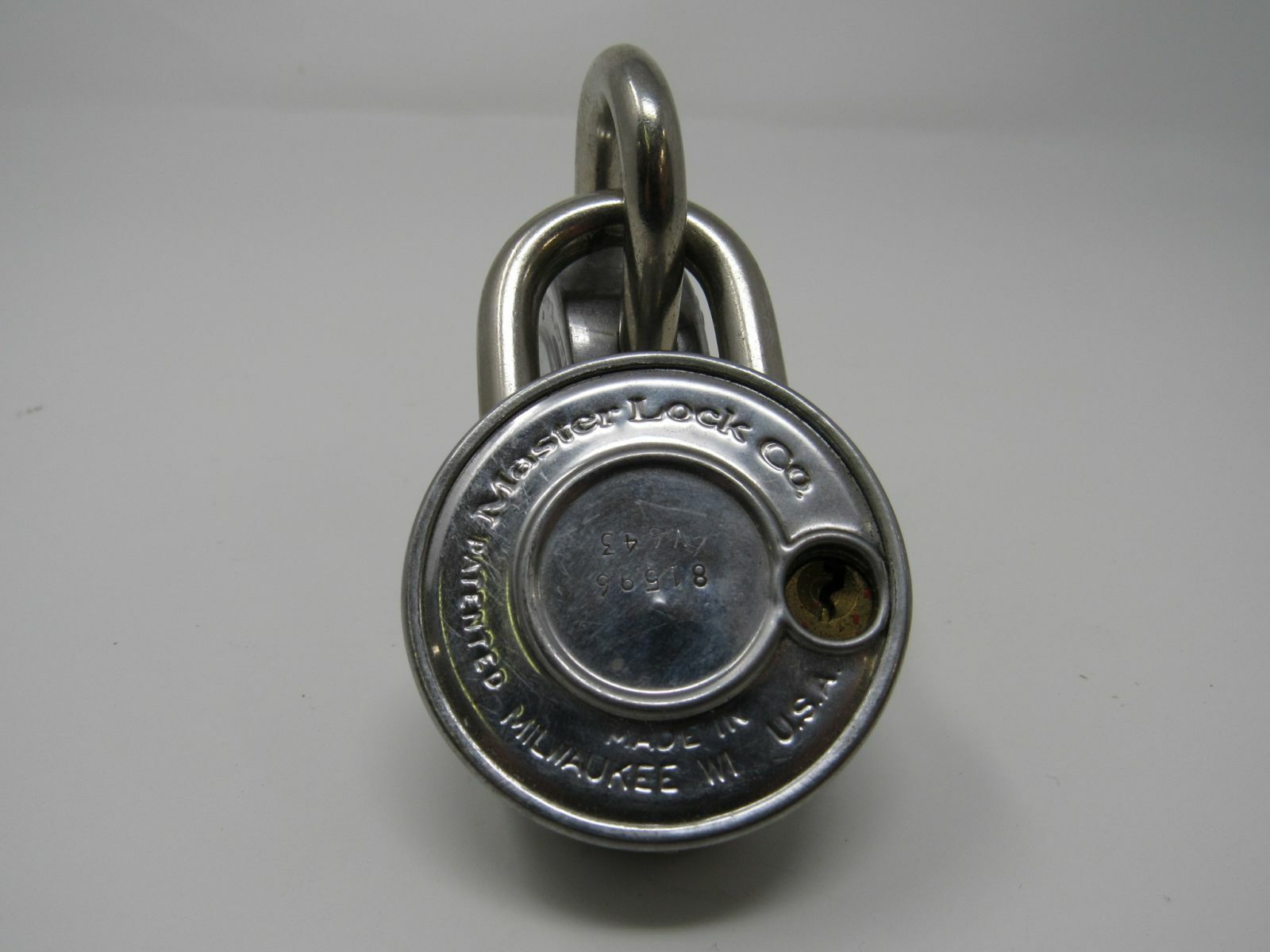 Master Lock Co 2 Combination Pad Locks Back Key Hole V643