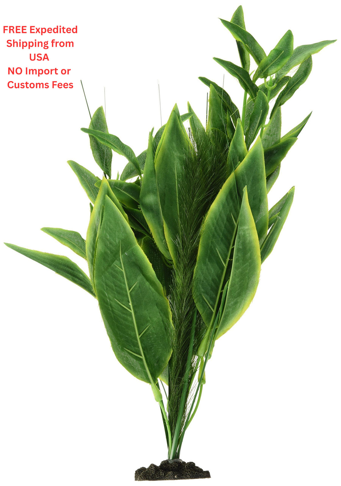 Marina Naturals, Green Dracena Silk Plant, Large Fish Tank Large,