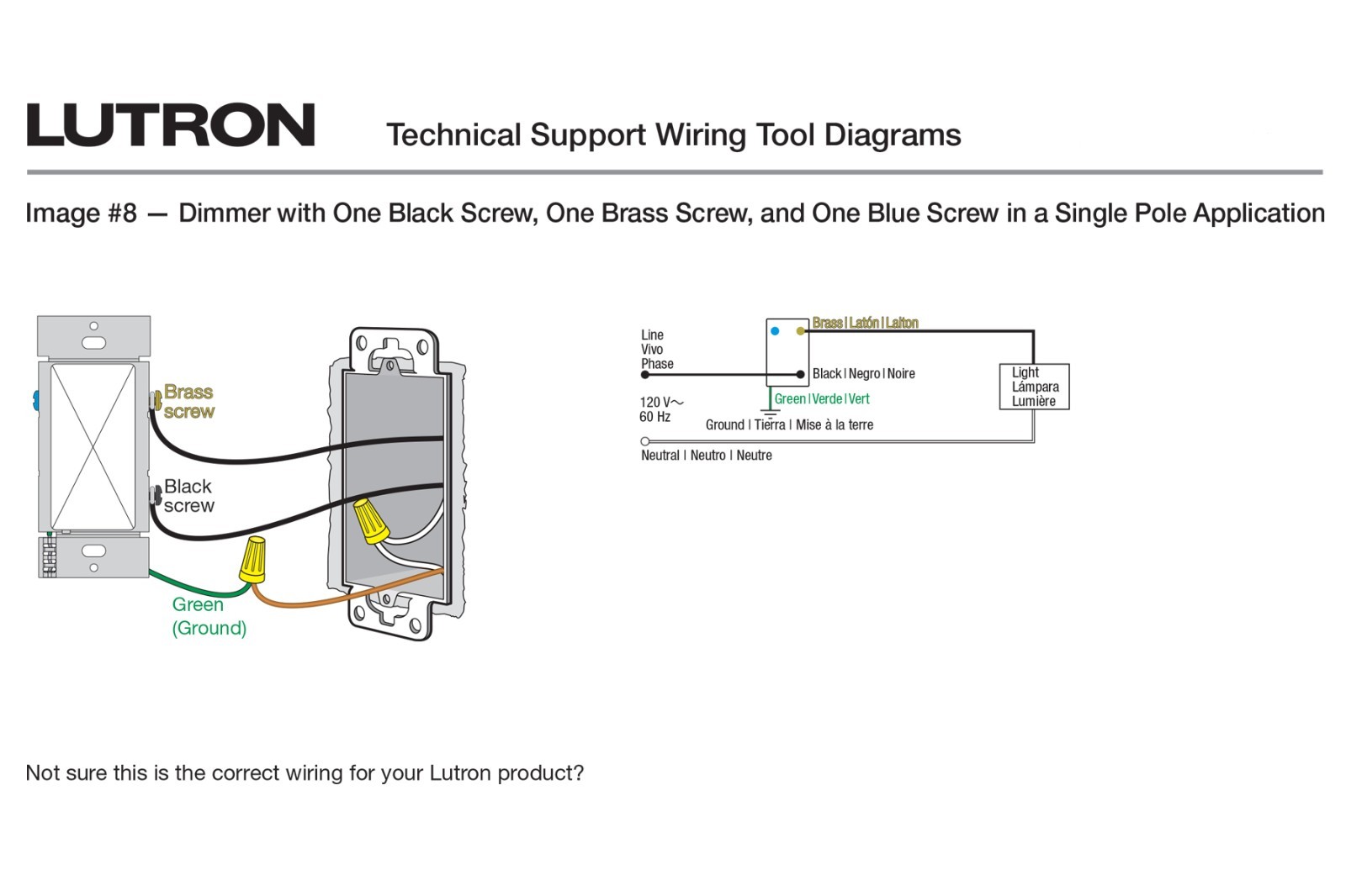 Lutron MSLC-OP153M-WH Maestro Motion Occupancy Sensor Dimmer Switch