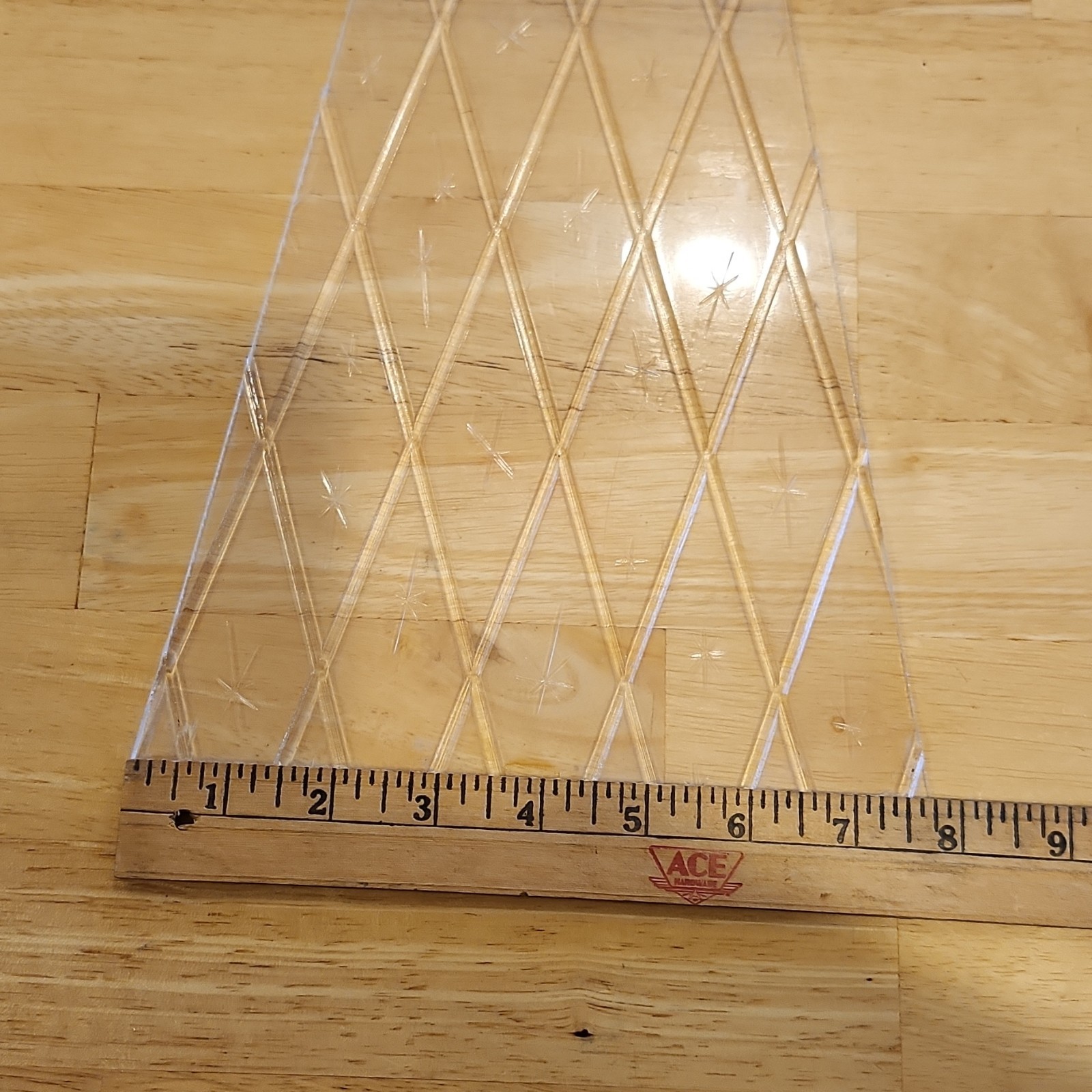 Clear Plastic with Diamond and Star Pattern, Various Sizes outdoor light panels